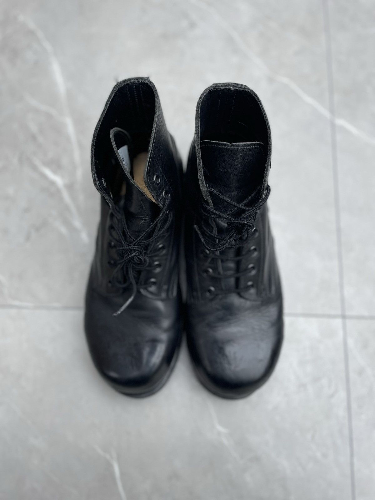 Vintage Vintage Leather Military Ankle Combat Boots Size US 10.5 / EU 43-44 - 4 Thumbnail