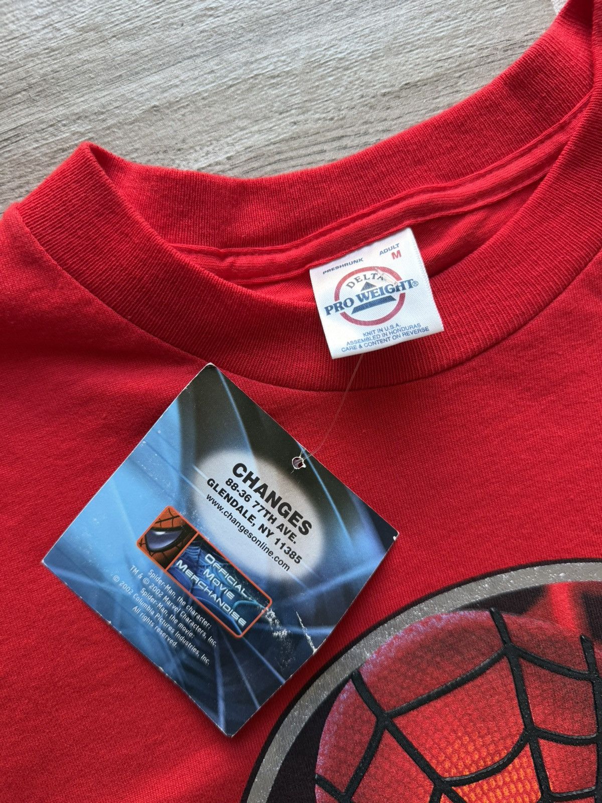 Marvel Comics Vintage 2002 NWT Spider-Man Movie Promo T-Shirt Size Medium Size US M / EU 48-50 / 2 - 5 Thumbnail