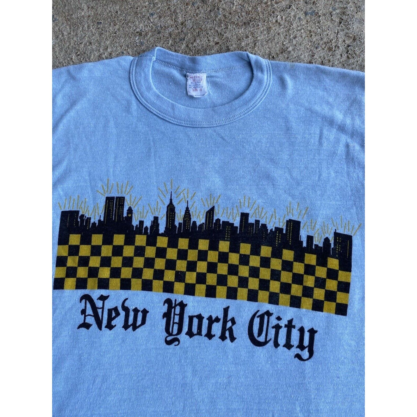 Vintage Vintage 70’s New York City Reinforced Collar Shirt Size US S / EU 44-46 / 1 - 3 Thumbnail