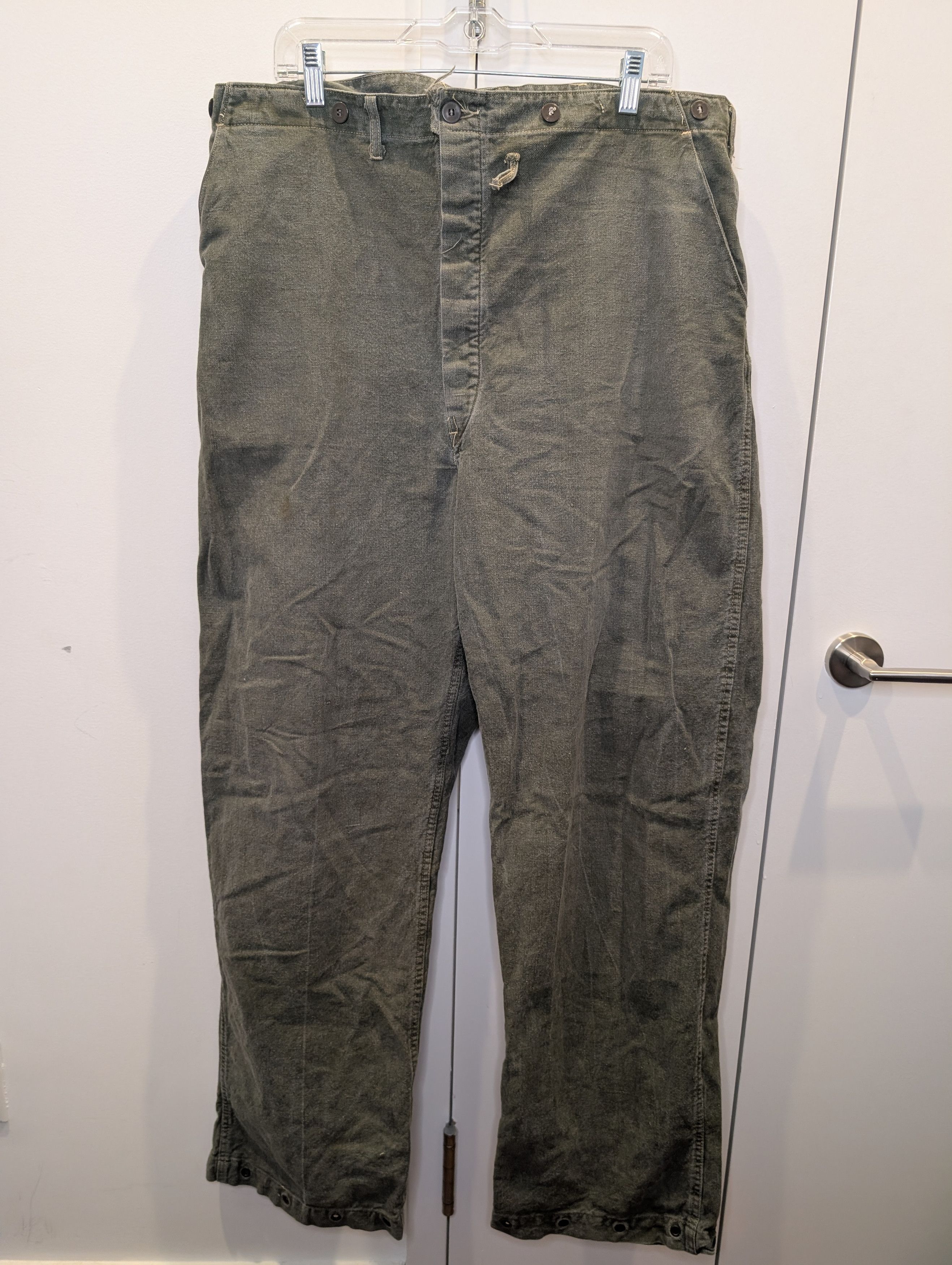 Vintage Swedish Army Trousers Size US 36 / EU 52 - 1 Thumbnail