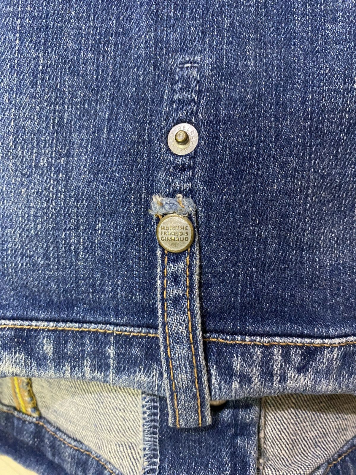 Marithe + Francois Girbaud Vintage Marithe Francois Girbaud Bikers Denim Jacket Women Size S / US 4 / IT 40 - 14 Thumbnail