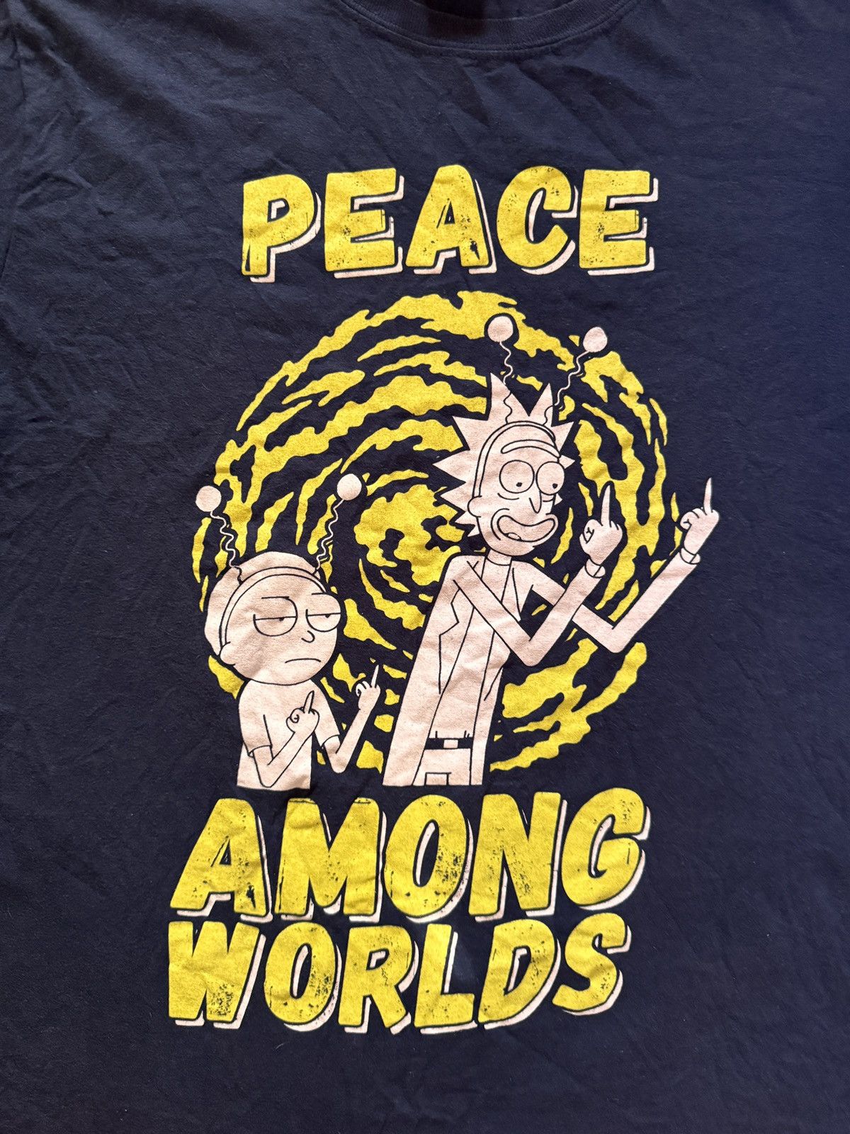 Cartoon Network × Vintage Cartoon Network Rick and Morty Peace Among Worlds T-shirt Size US M / EU 48-50 / 2 - 3 Thumbnail