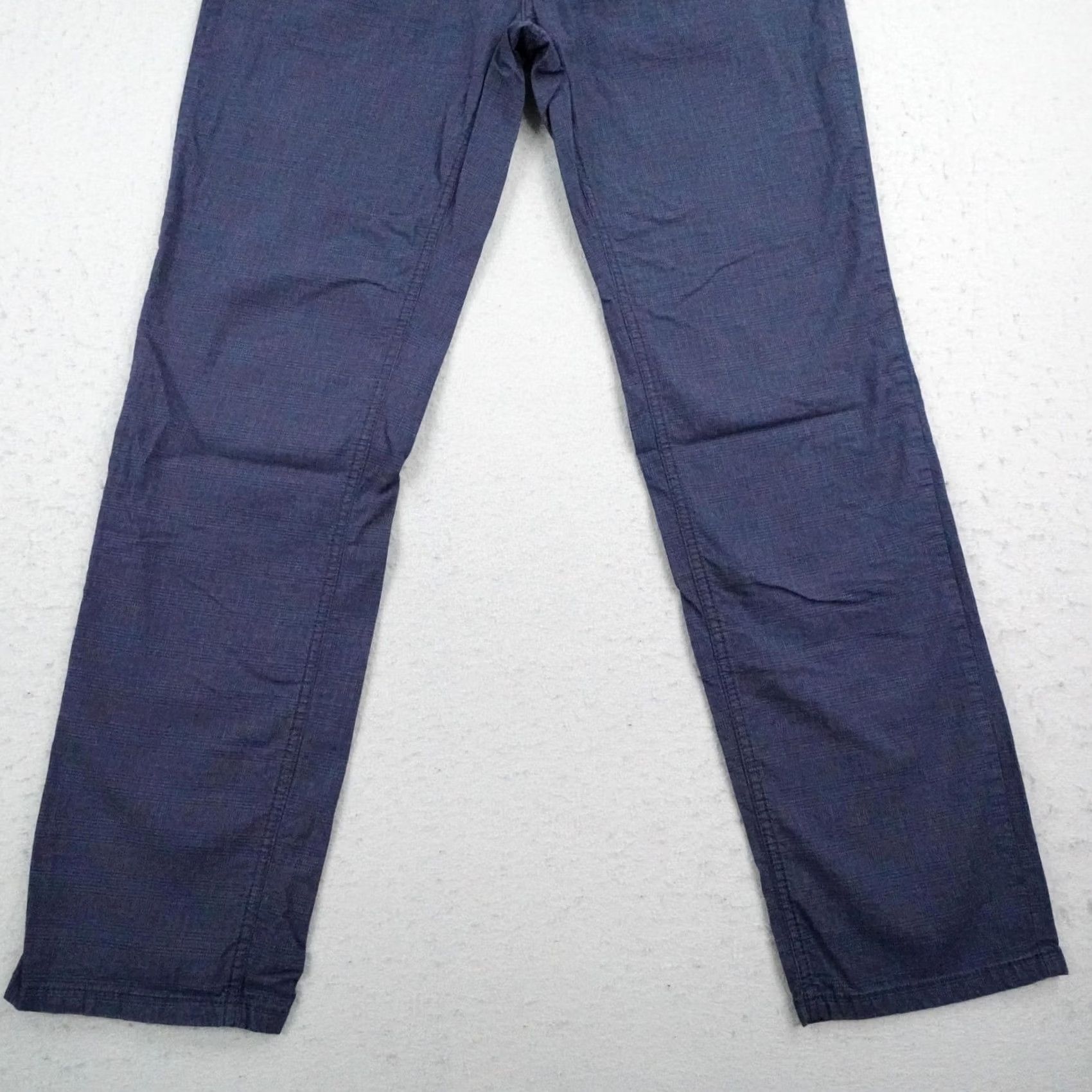 BRAX BRAX Pants Mens Blue Plaid Cooper Fancy Chino Regular Straight 34x32 Size US 34 / EU 50 - 3 Thumbnail