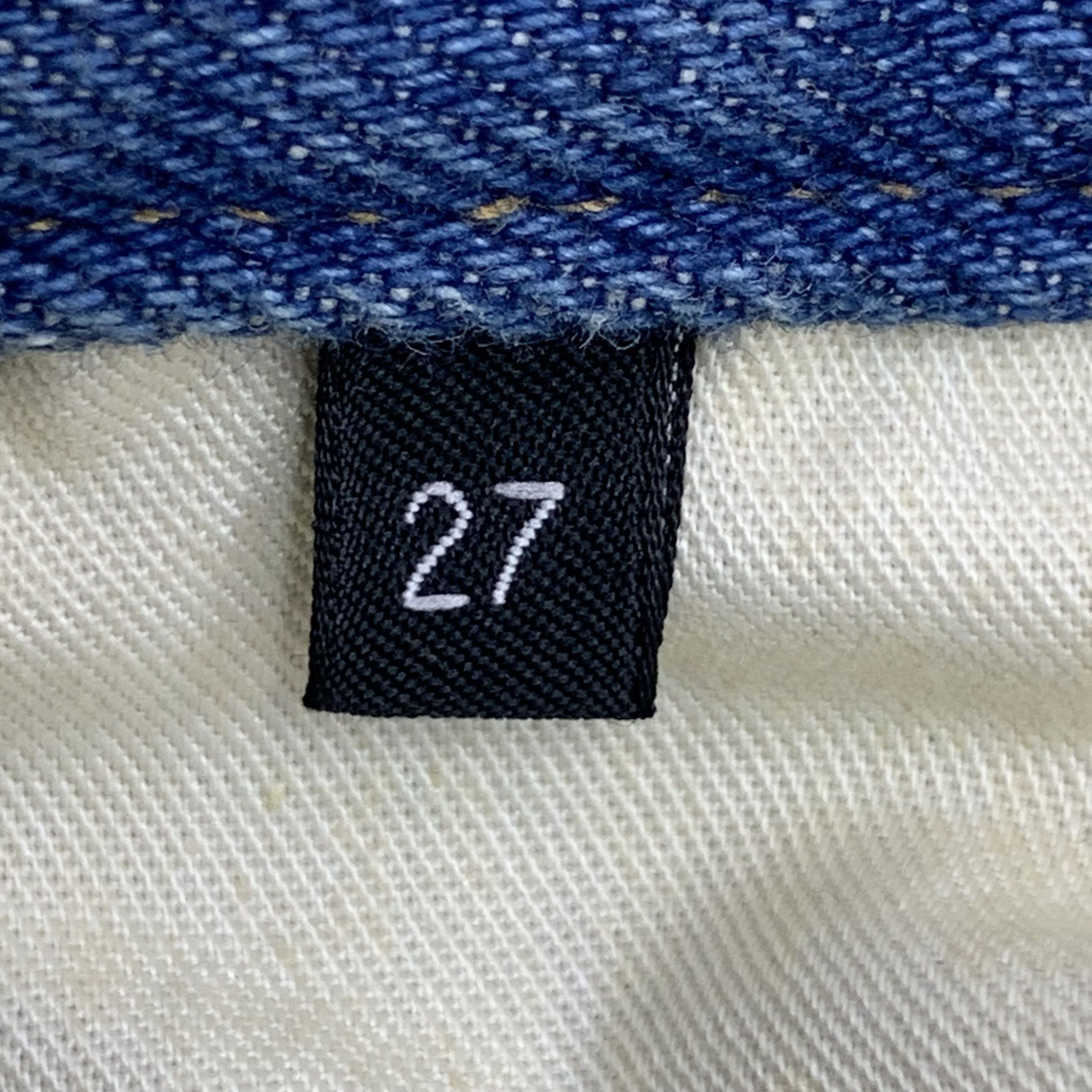 Valentino Valentino Blue Logo Print Cotton Denim Jeans (Size 27) Size 27" / US 4 / IT 40 - 2 Thumbnail