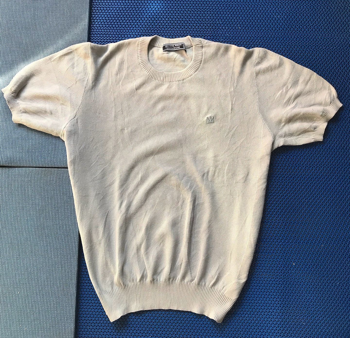 Jean-Michel Basquiat Vintage Jean michel basquiat JMB grey knitwear round colar Size US L / EU 52-54 / 3 - 1 Thumbnail