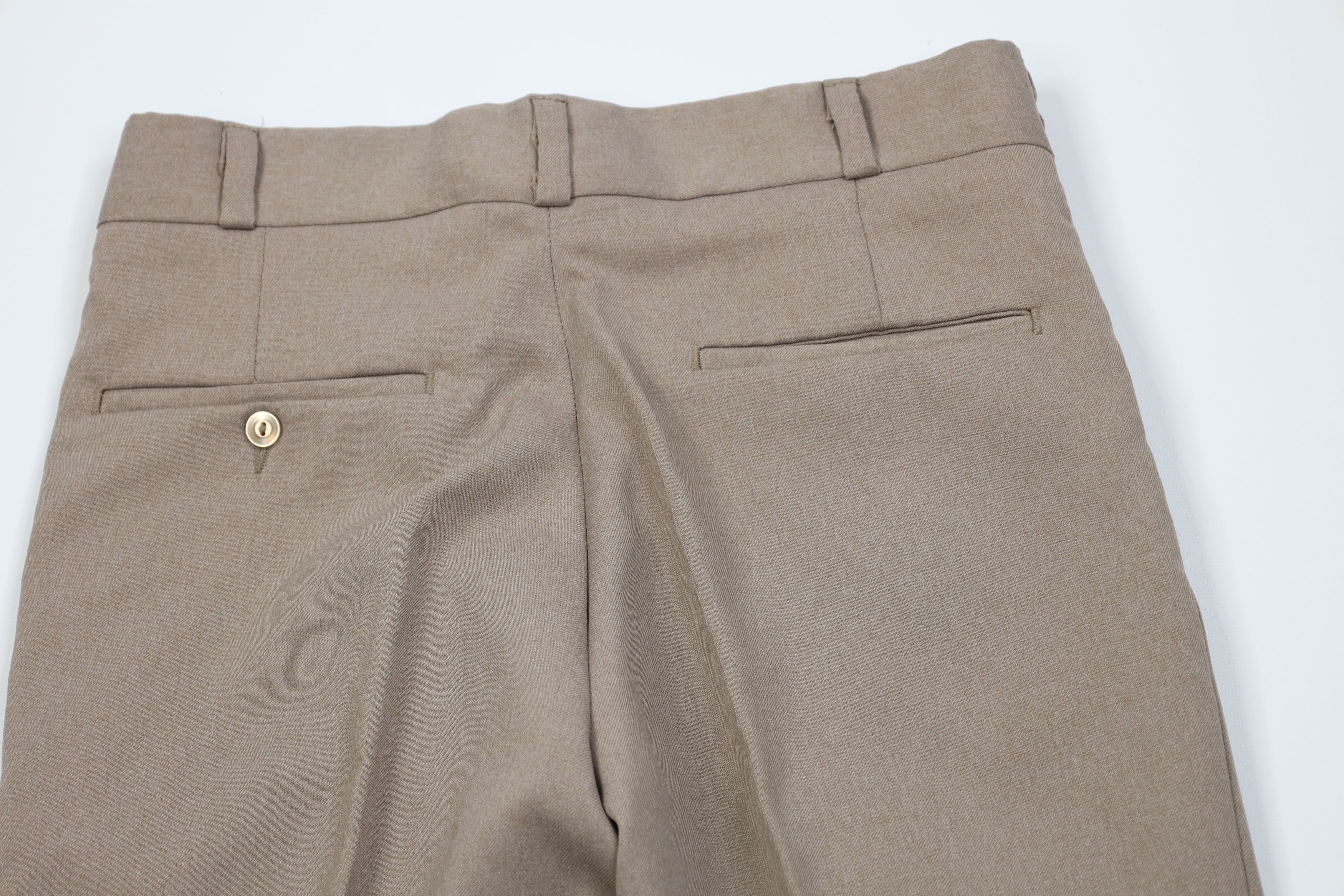 Vintage Vintage 70s Streetwear Flared Wide Leg Chino Pants Beige USA Size US 29 - 11 Thumbnail