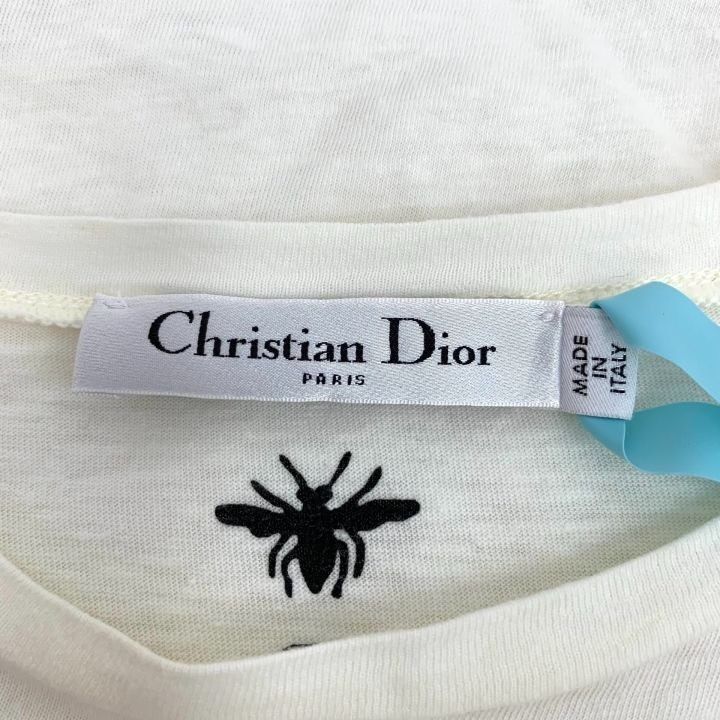 Dior Dior Off-White Slogan Logo Print Short Sleeve T-shirt K26WX Size XS / US 0-2 / IT 36-38 - 5 Thumbnail