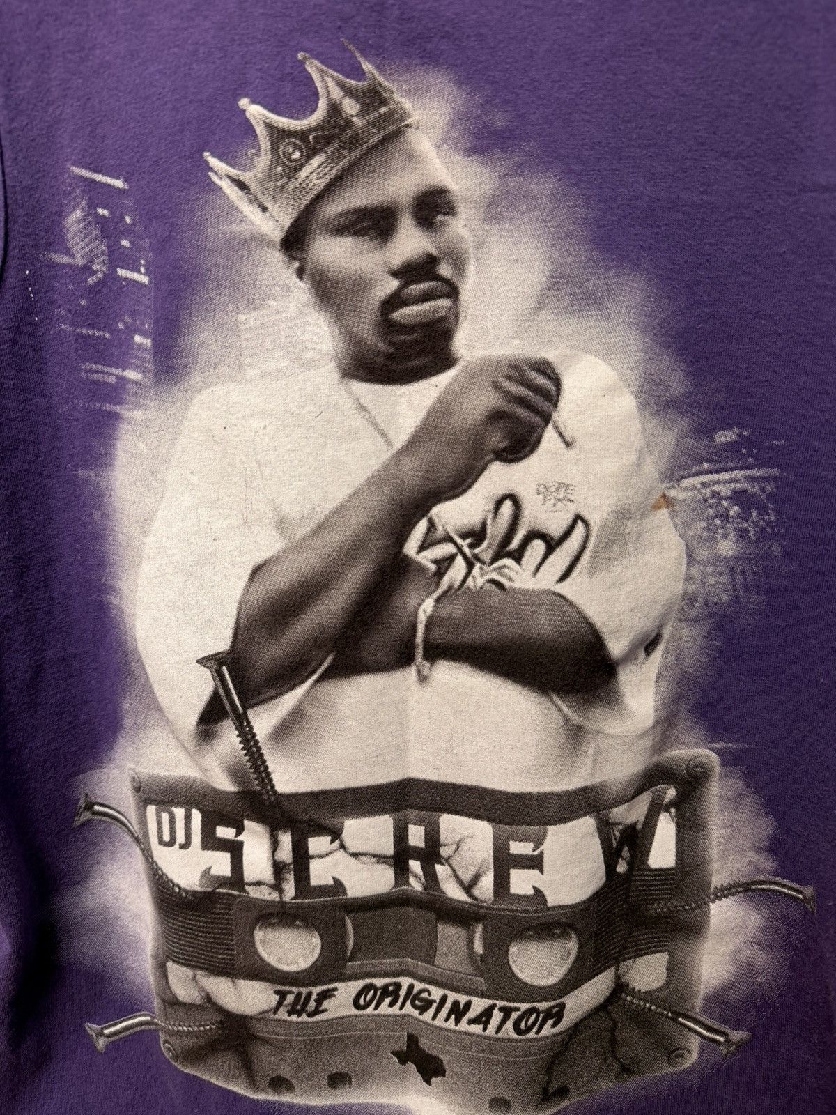 Rap Tees DJ Screw Purple Tank Top Size Small Size US S / EU 44-46 / 1 - 1 Thumbnail