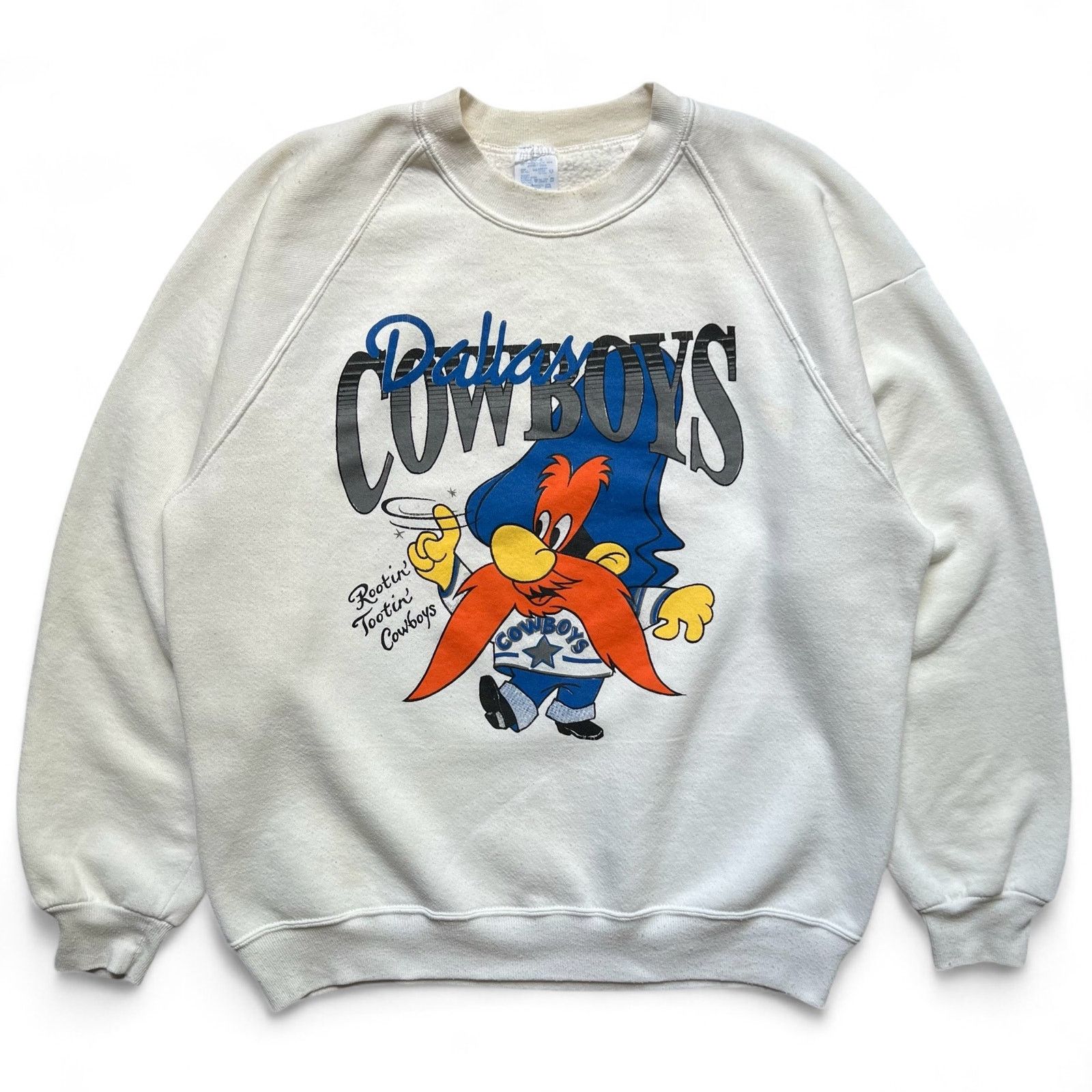 Jerzees × Vintage 90s Dallas Cowboys Yosemite Sam NFL Crewneck Sweatshirt USA Size US XL / EU 56 / 4 - 1 Thumbnail