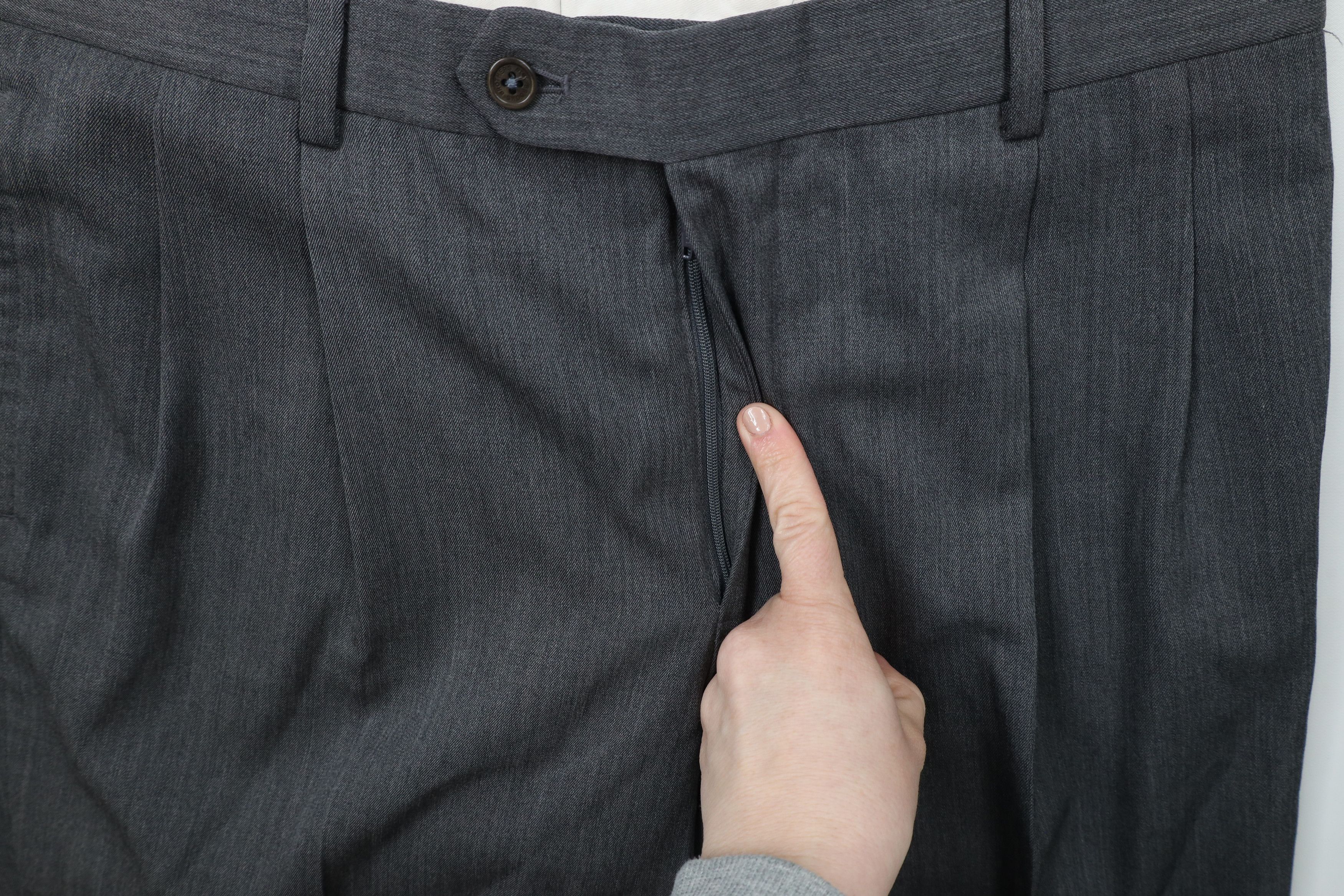 Brooks Brothers × Vintage Vintage Brooks Brothers Madison Wide Leg Chino Pants Gray Size US 34 / EU 50 - 5 Thumbnail