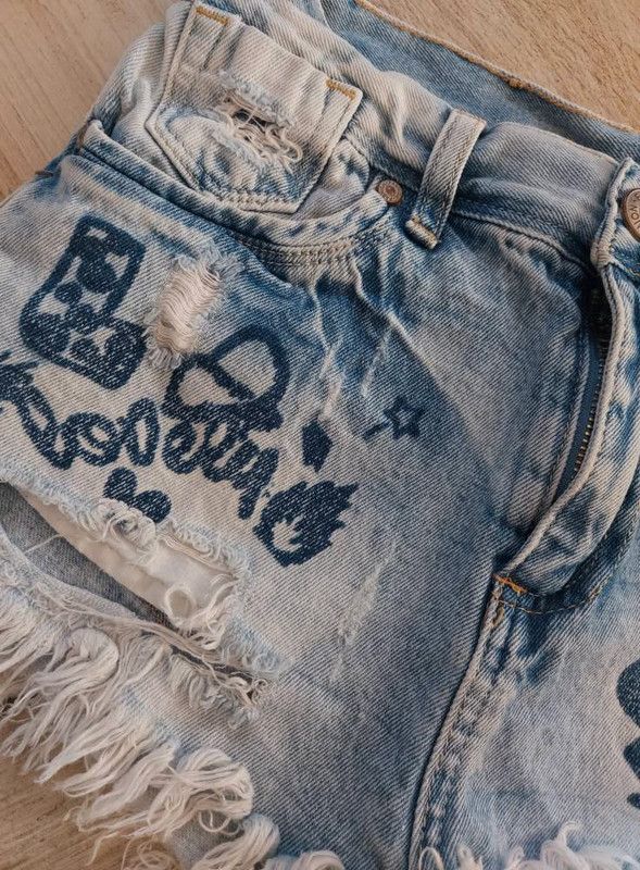 Vintage Vintage denim shorts S Size 27" / US 4 / IT 40 - 4 Thumbnail
