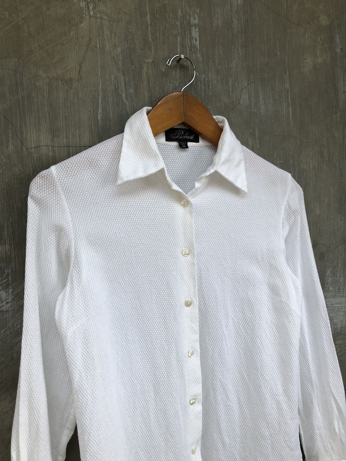 Belvest Belvest Women Button Up Shirt White Size M / US 6-8 / IT 42-44 - 2 Thumbnail
