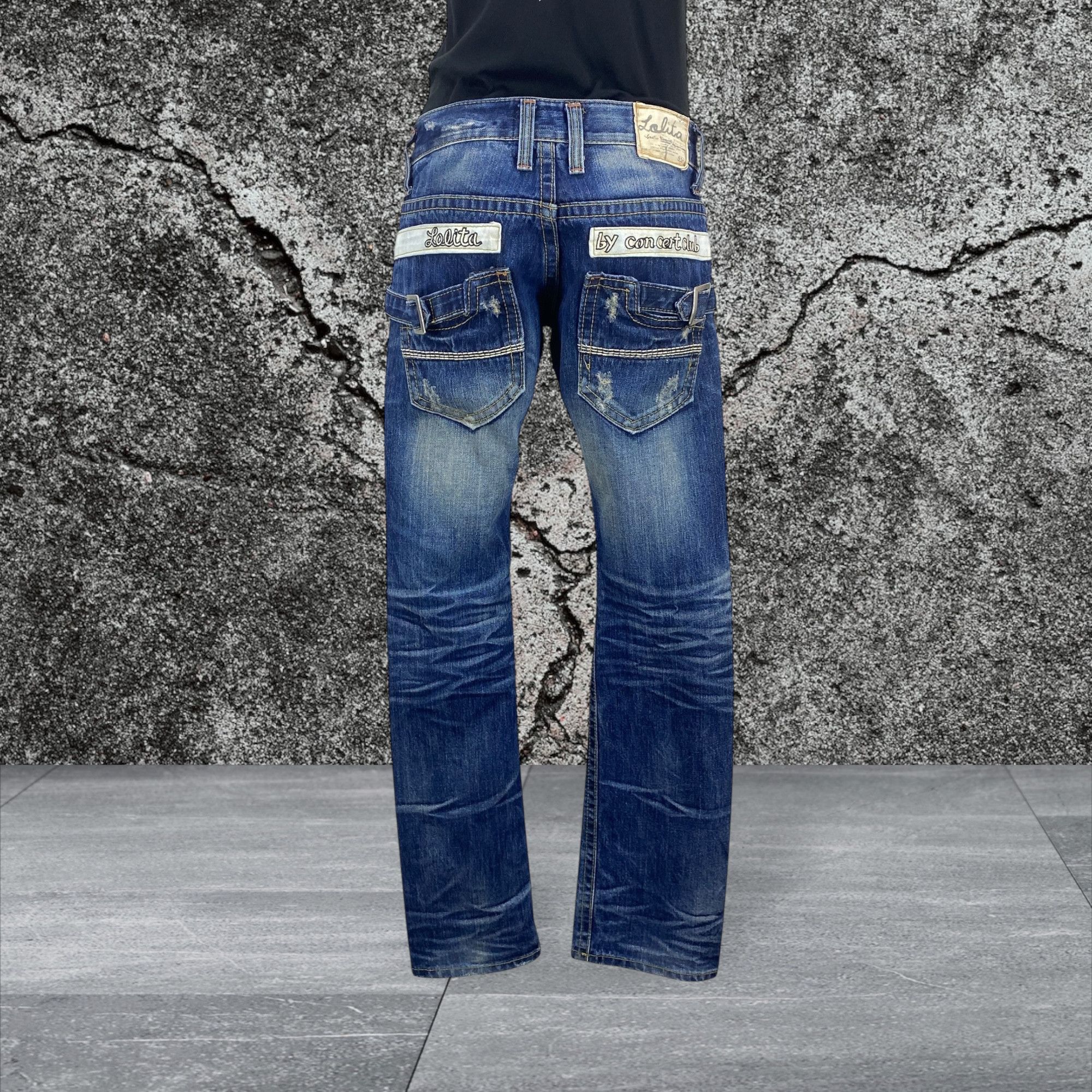 Japanese Brand Lolita Bootcut Denim Flare Jeans Japanese Embellish Jeans Size 27" / US 4 / IT 40 - 1 Thumbnail