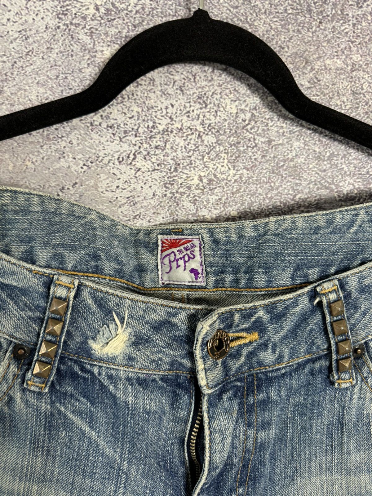 Japanese Brand × Prps × Vintage PRPS JAPAN VINTAGE PURPLE LABEL IMPALA JEANS 30 Distressed Size 30" / US 8 / IT 44 - 11 Thumbnail