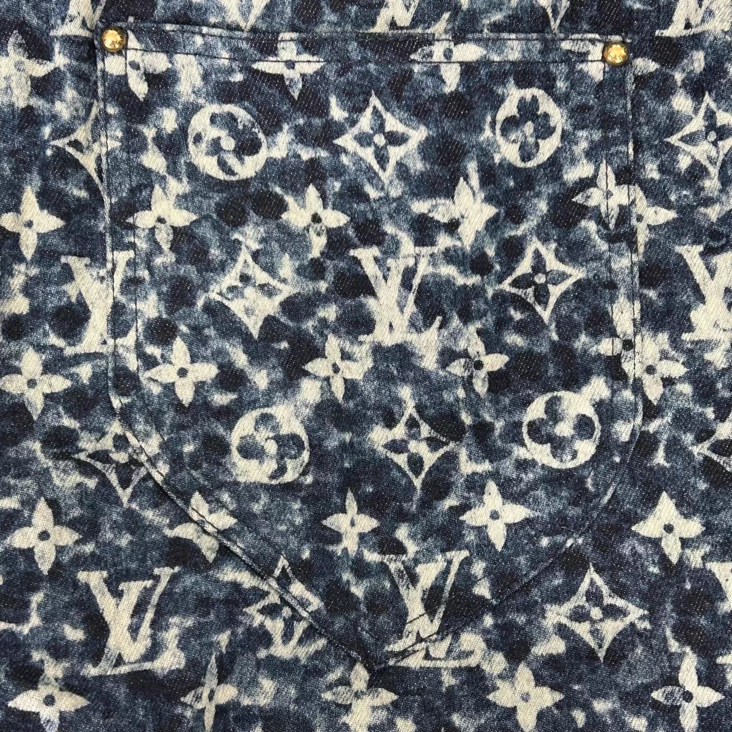 Louis Vuitton Louis Vuitton lv tie-dye all-over print slit demin 30 NWT Size US 30 / EU 46 - 7 Thumbnail