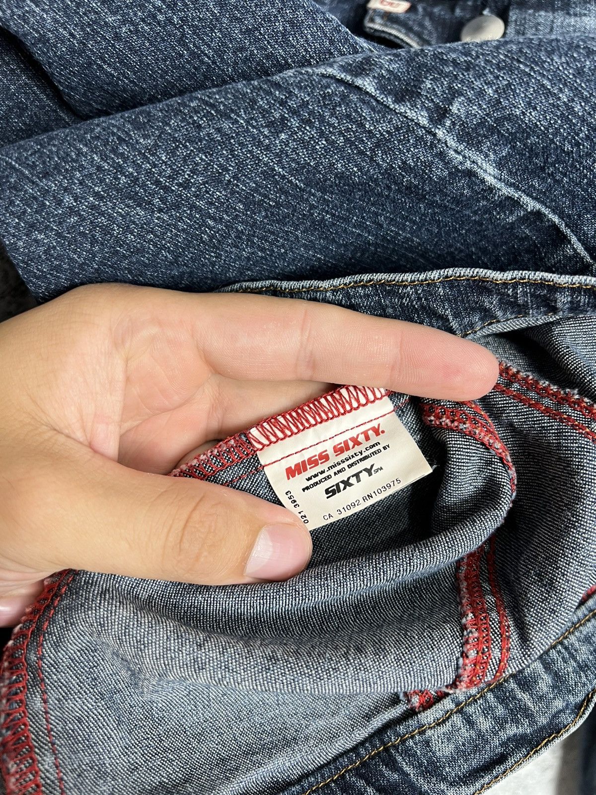 Miss Sixty × Vintage Vintage Y2K Miss Sixty Denim Jacket Size M Made in Italy Size M / US 6-8 / IT 42-44 - 7 Thumbnail