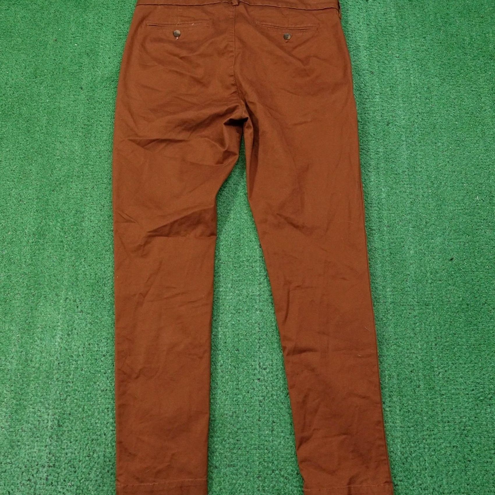 Express Express Pants Mens 34x32 Brown Skinny Chino Extra-Slim Stretch Casual Cotton Size US 34 / EU 50 - 4 Thumbnail