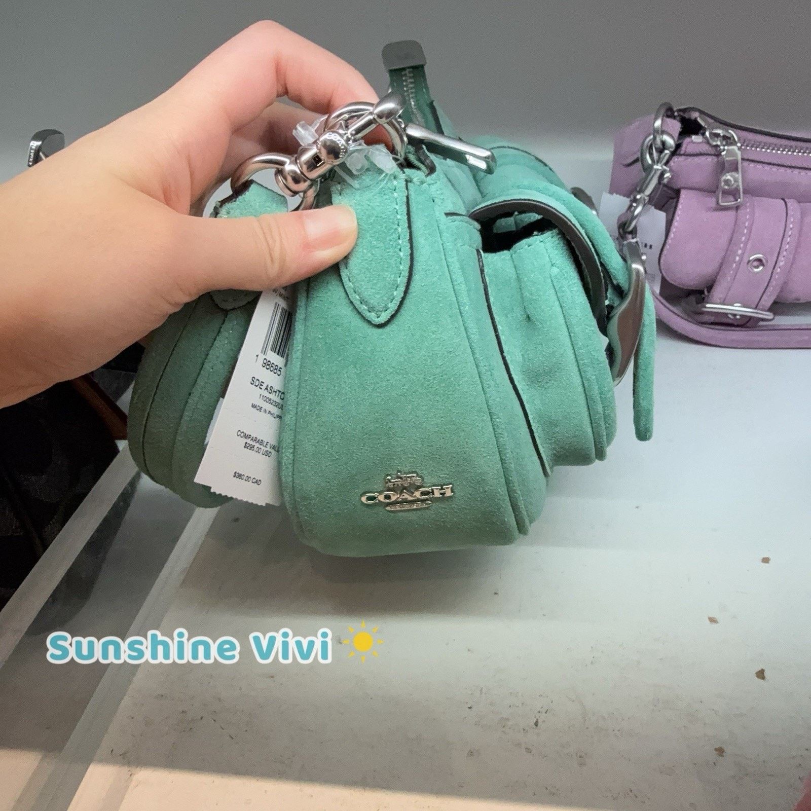 Coach NWT Coach Ashton Mini Shoulder Bag Suede Leather CDB12 mint Size ONE SIZE - 8 Thumbnail