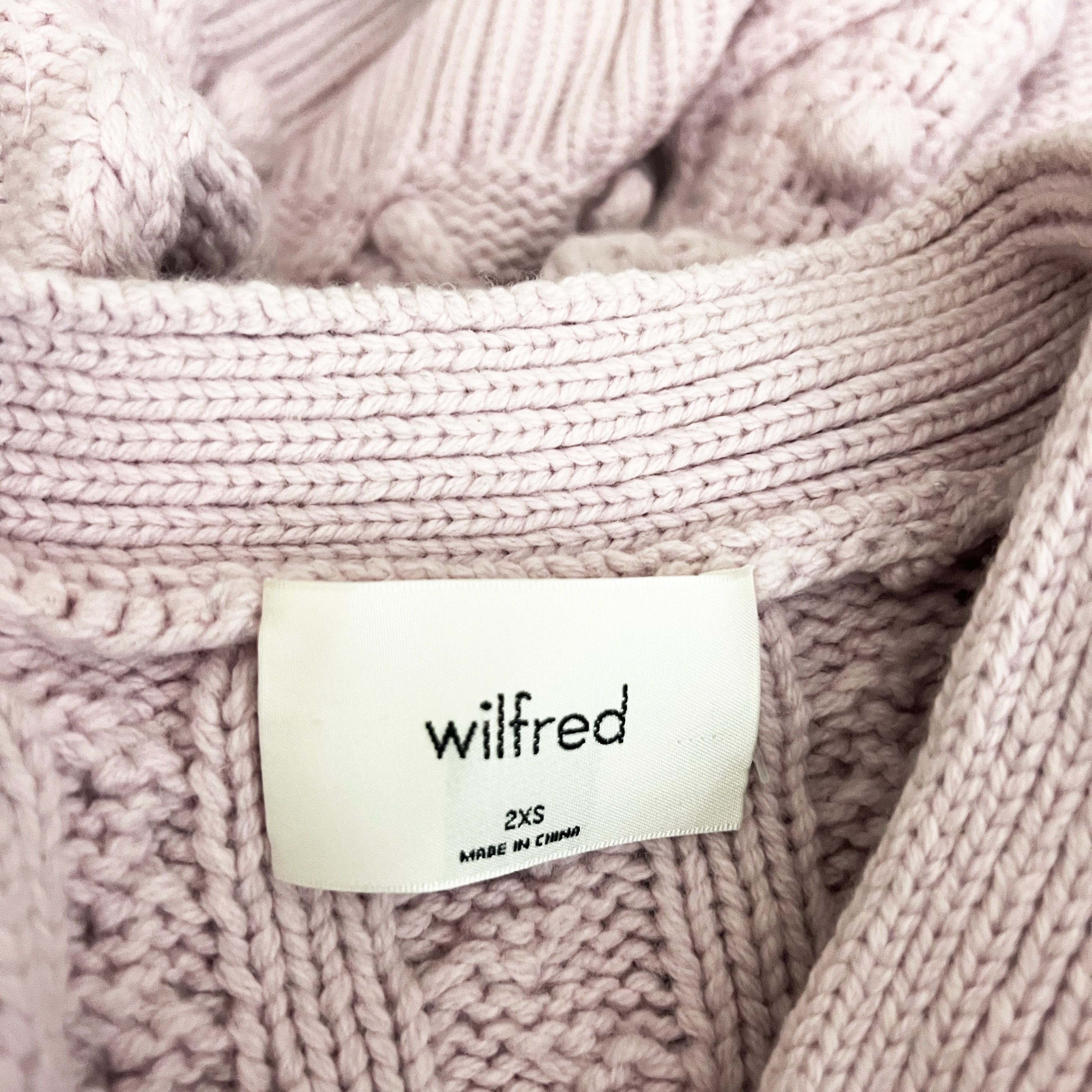 Aritzia Wilfred Aritzia New Alps Cable Knit Merino Size XXS / US 00 / IT 34 - 2 Thumbnail