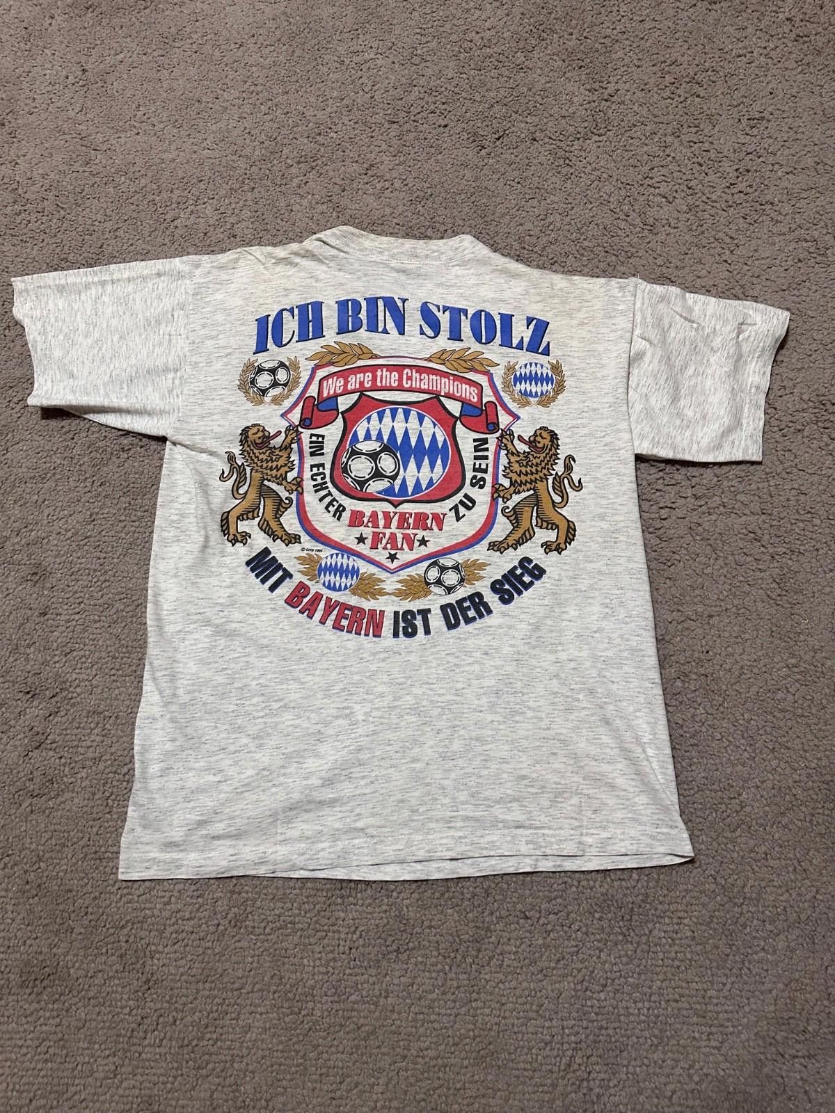 Other Vintage 1994 FC Bayern Munich Soccer Tee Sz S Size US L / EU 52-54 / 3 - 5 Thumbnail