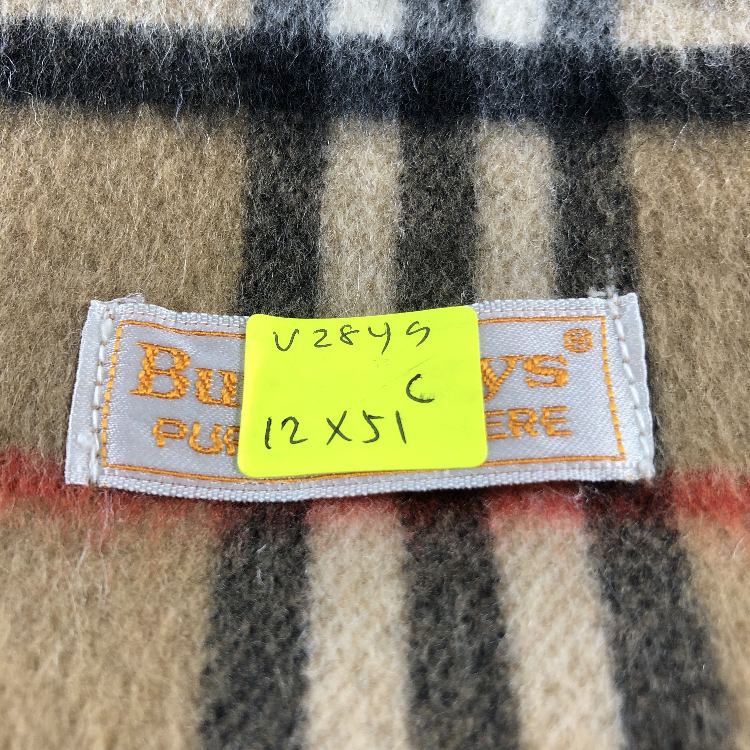 Burberry Burberry Tan Nova Check Cashmere Scarf Muffler V2849 Size ONE SIZE - 5 Thumbnail