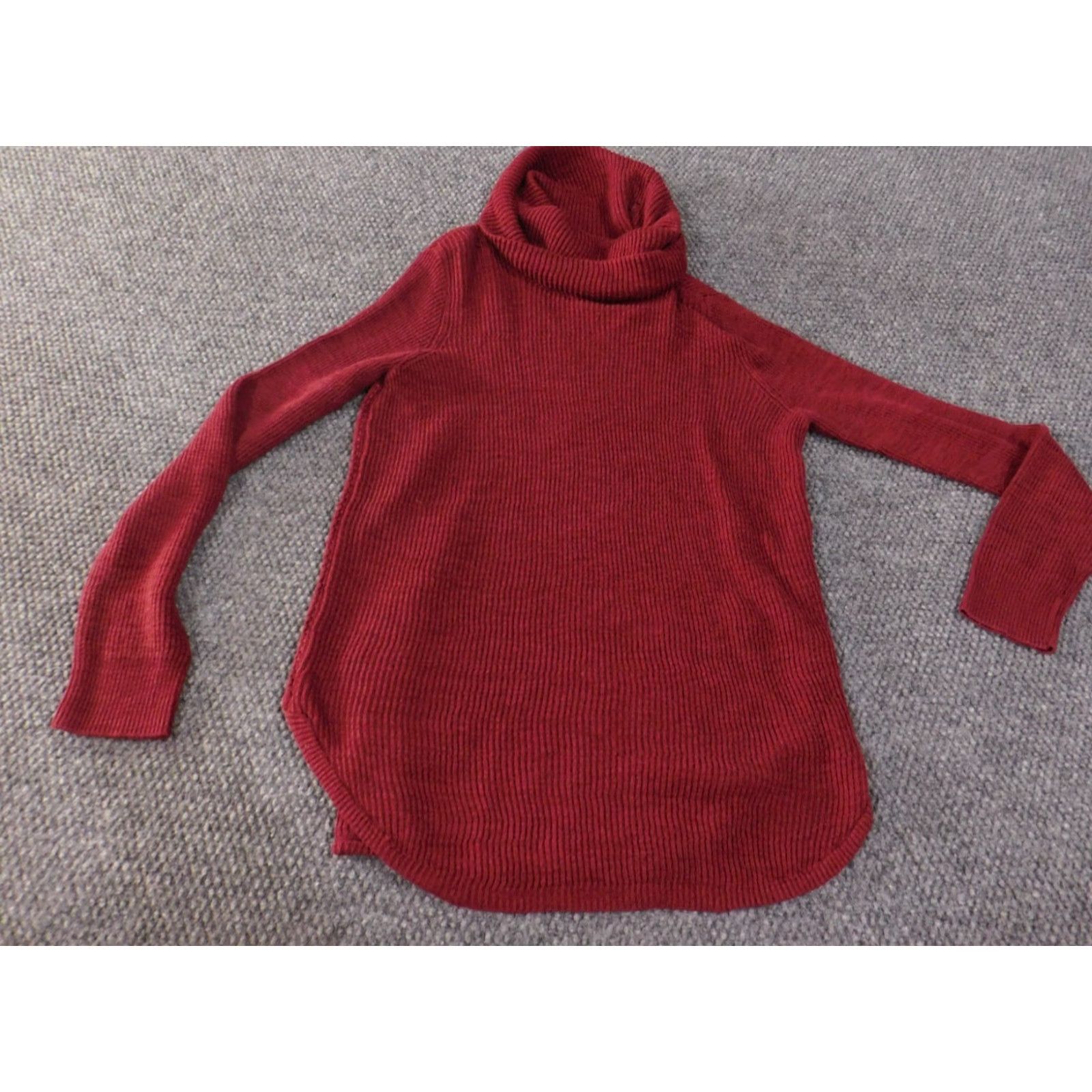 Lucky Brand Lucky Brand Sweater Womens XL Red Lined Pullover Turtleneck Knit Made of Cotton Linen Shirt Style Casual Womens Size XL / US 12-14 / IT 48-50 - 2 Thumbnail