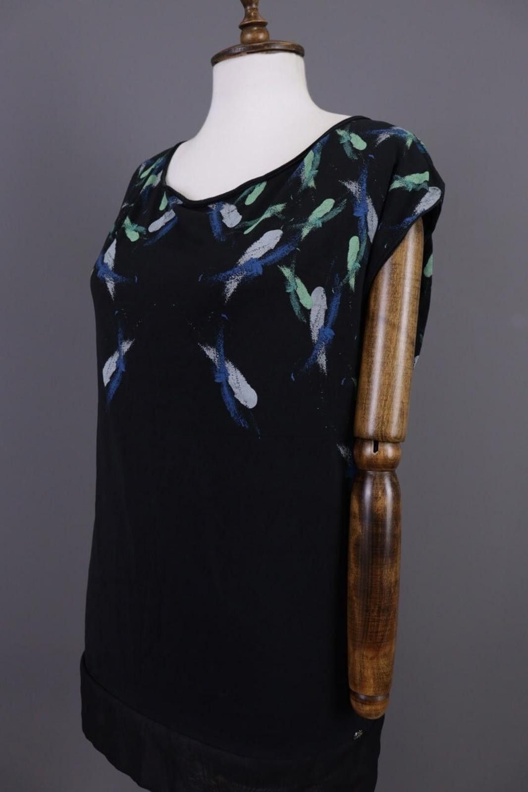 Designer Cop Copine Antibes Graffiti Summer Tunic Top Shirt Size L Size L / US 10 / IT 46 - 7 Thumbnail