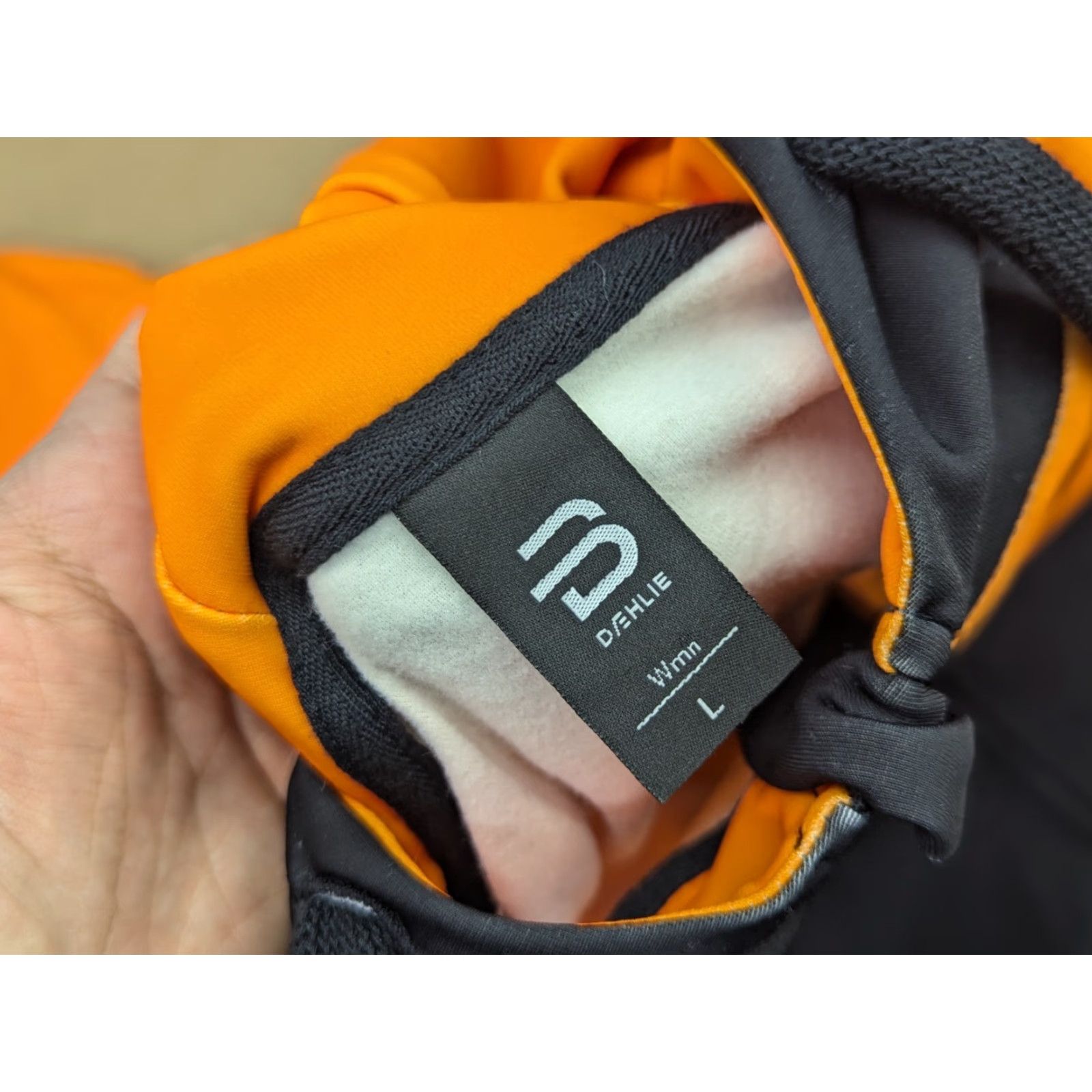 Vintage Bjorn Daehlie Womens Ski Jacket Sz L Hooded Orange Black Cross Country Full Zip Jacket Size L / US 10 / IT 46 - 6 Thumbnail
