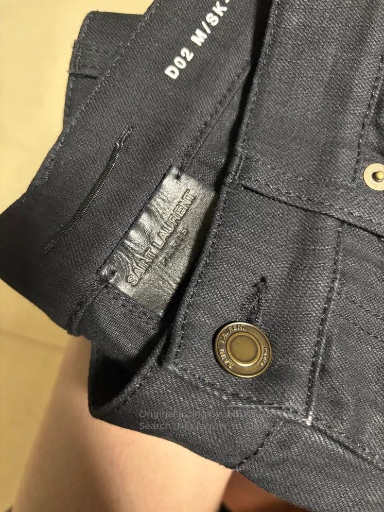 Saint Laurent Paris Saint Laurent Paris Black Destroyed Slim Fit Basic Denim J Size US 30 / EU 46 - 2 Thumbnail