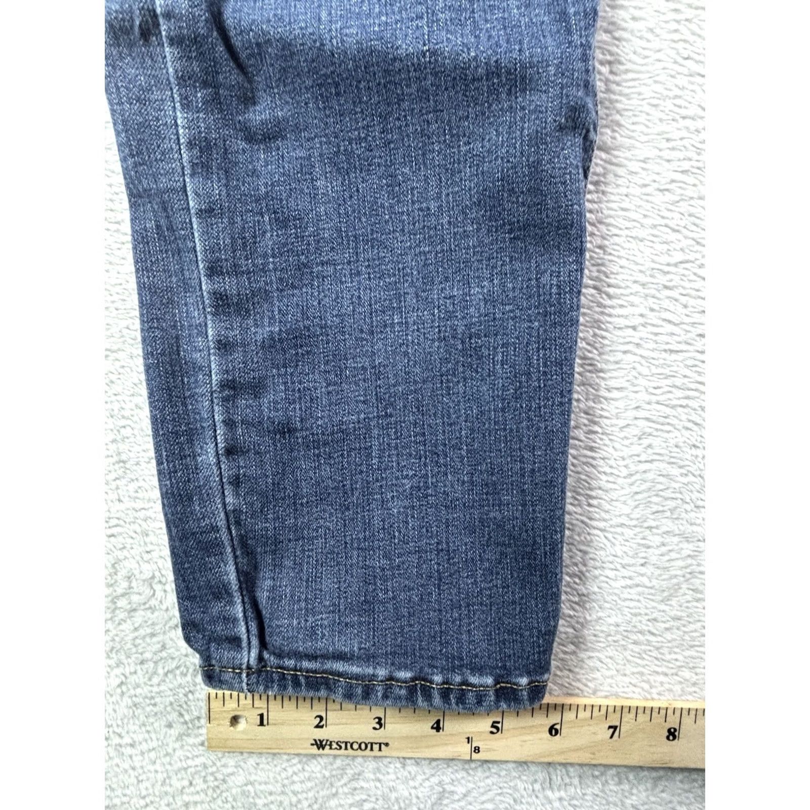 Levi's Levi's 311 Shaping Skinny Jeans Women's 34x32 Dark Wash Distressed Denim Blue Size 24" / US 00 / IT 34 - 5 Thumbnail