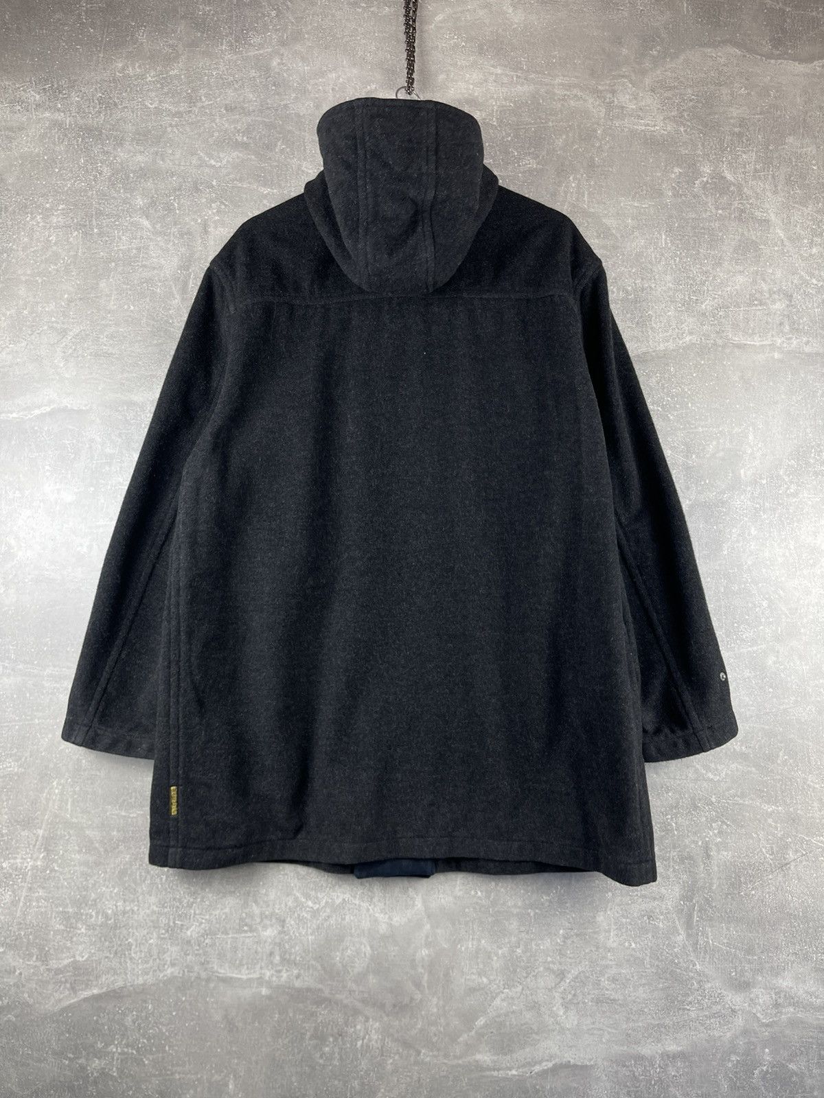 Armani Armani Jeans Vintage Hooded Wool Field Coat Dark Grey Size US L / EU 52-54 / 3 - 8 Thumbnail