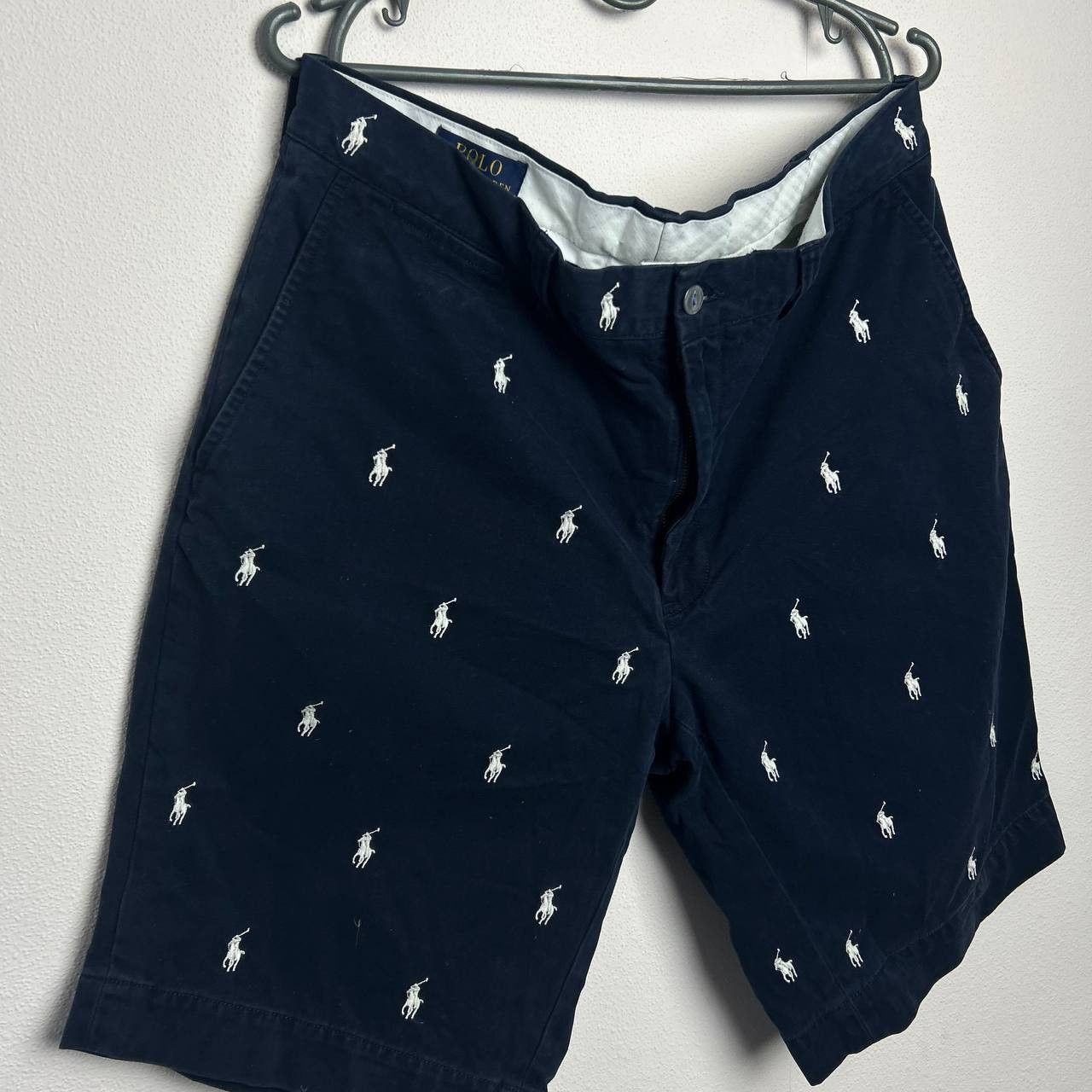 Polo Ralph Lauren Mens Polo Ralph Lauren Monogrammed logo y2k shorts Size US 34 / EU 50 - 2 Thumbnail