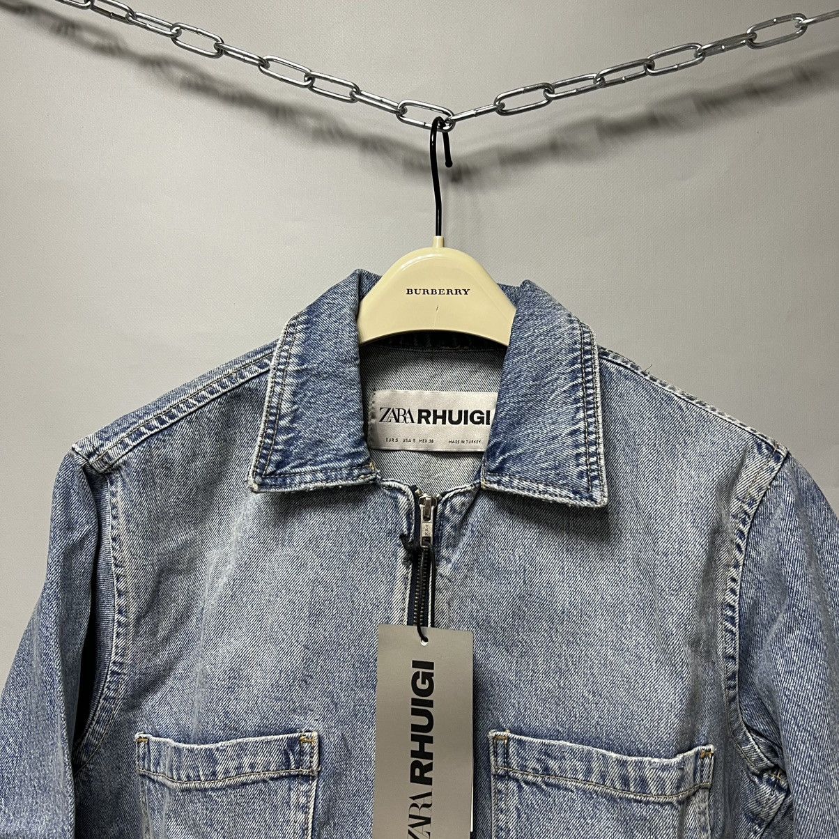 Rhude × Zara RHUDE x Zara CROPPED DENIM JACKET LIMITED Rhuigi NWT NEW Size US S / EU 44-46 / 1 - 15 Thumbnail