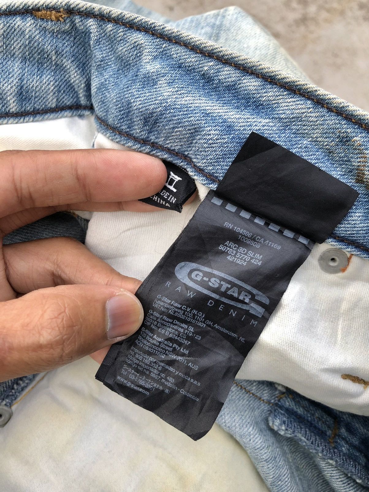 G-Star TWIST CURVE DISTRESSED DENIM BY GSTAR Size US 31 - 5 Thumbnail
