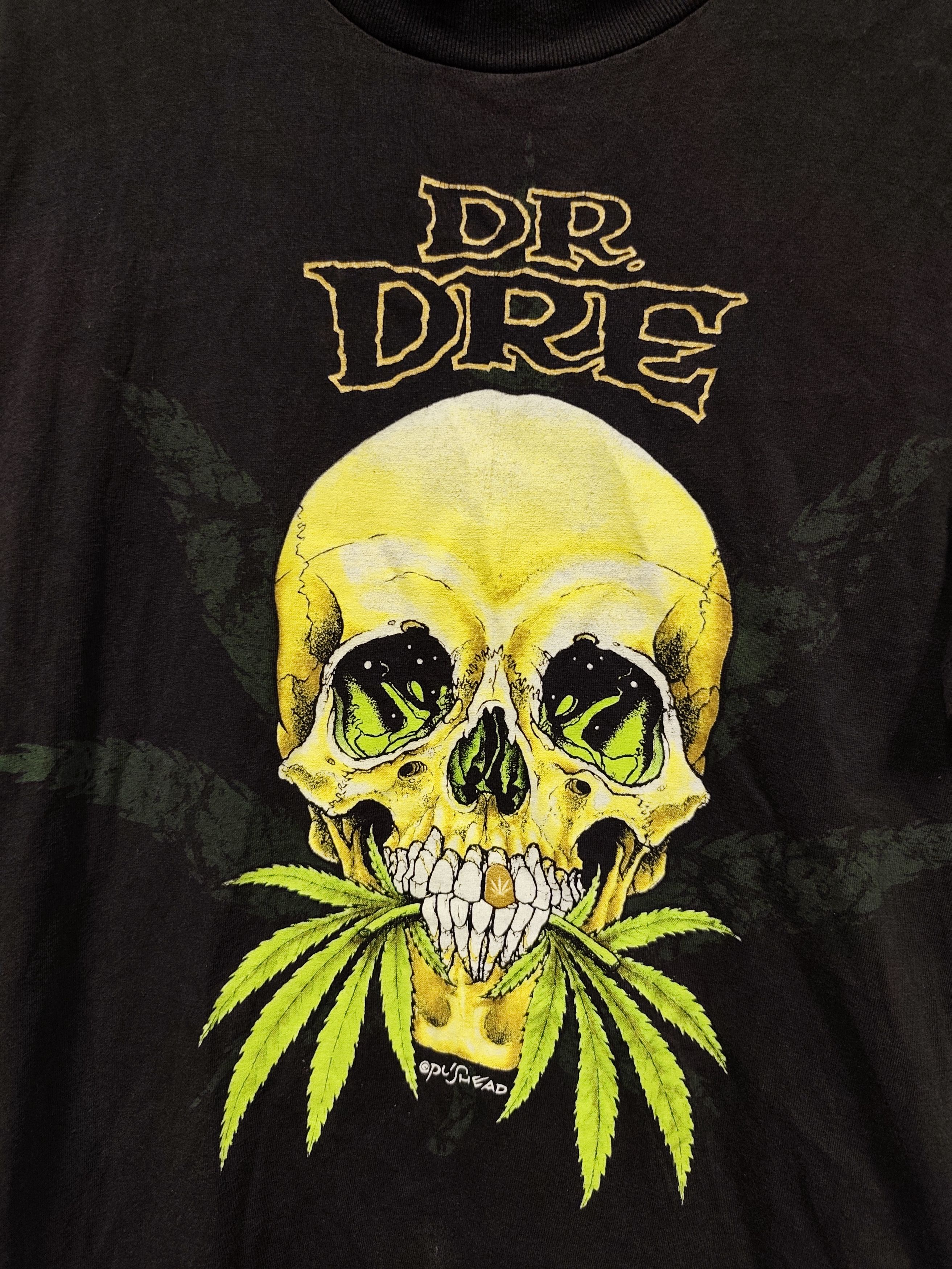Dr. Dre × Rap Tees × Vintage Vintage T Shirt 90s Dr. Dre “In Bud We Trust” Pushead Size US L / EU 52-54 / 3 - 3 Thumbnail