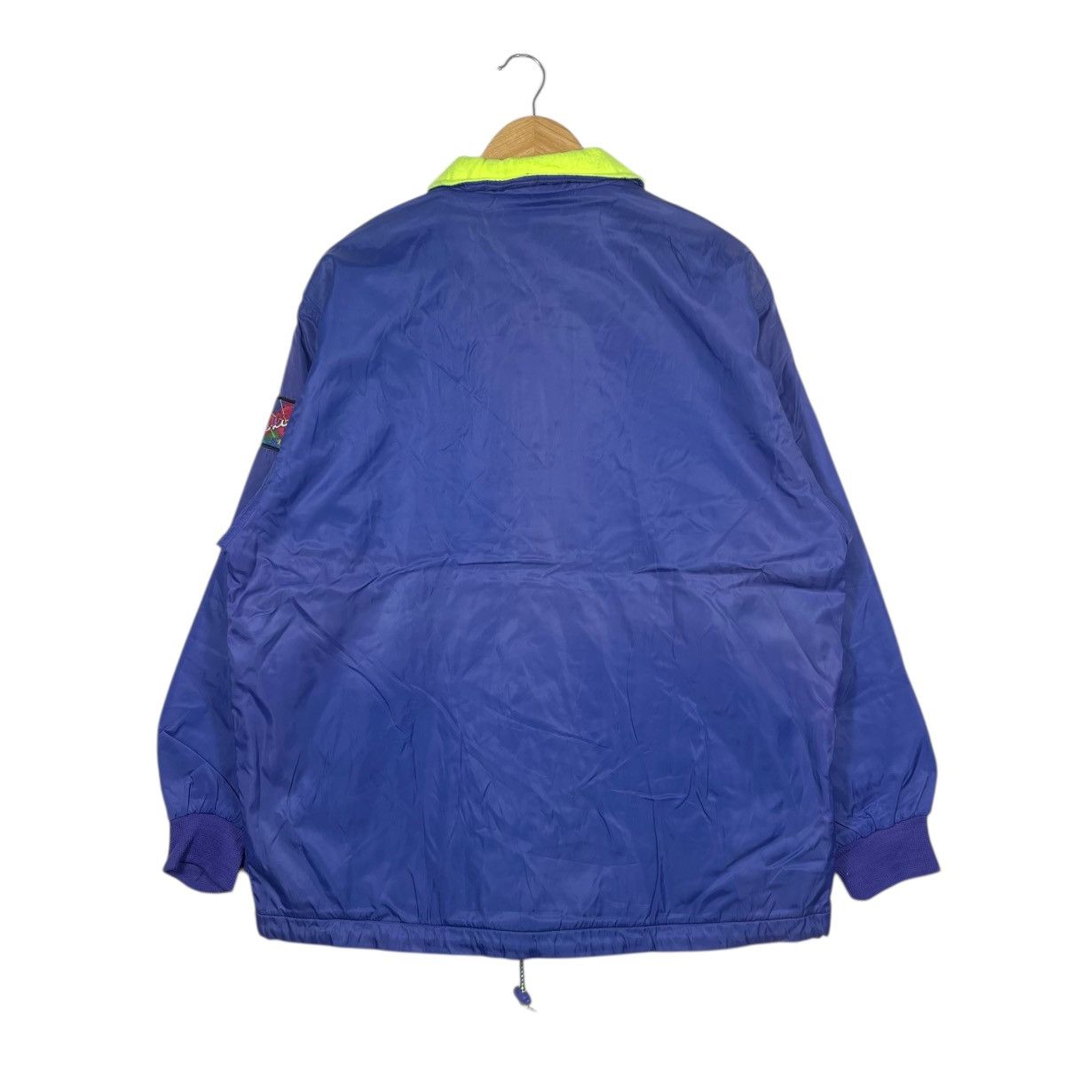 Coach Vintage The Ski USA Coach Jacket Fleece Lined Blue Neon Size US XL / EU 56 / 4 - 4 Thumbnail