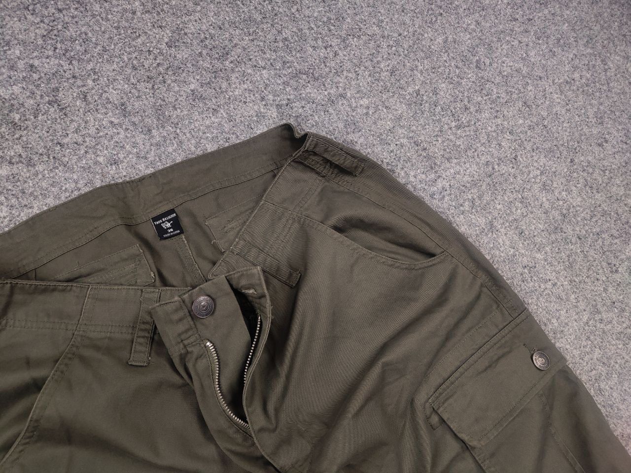 True Religion Vintage True Religion Military Baggy Cargo Short Y2K Supreme Size US 36 / EU 52 - 4 Thumbnail