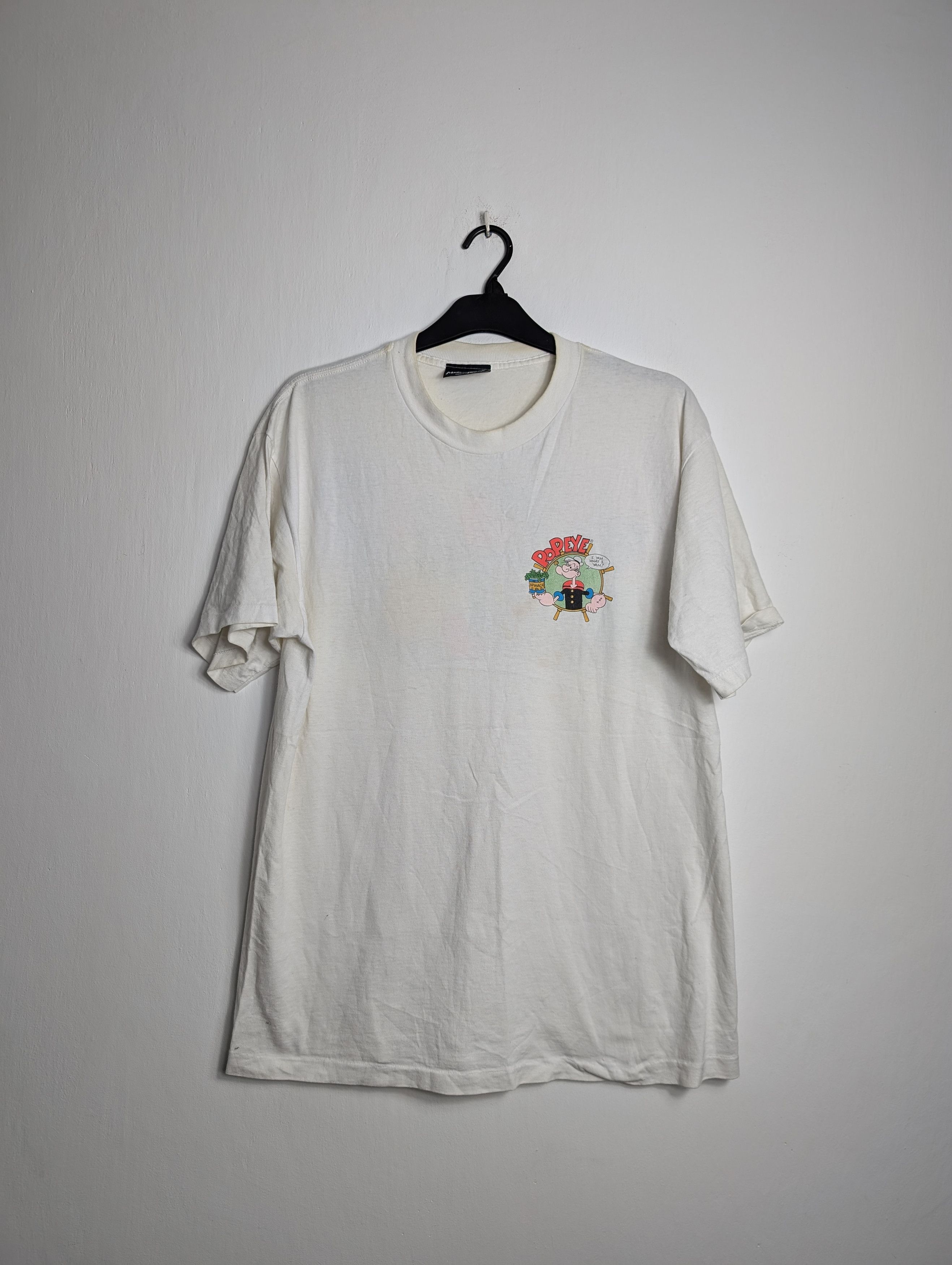 Vintage 1993 Vintage Popeye T-Shirt Single Stitch Made in USA Size US XL / EU 56 / 4 - 4 Thumbnail