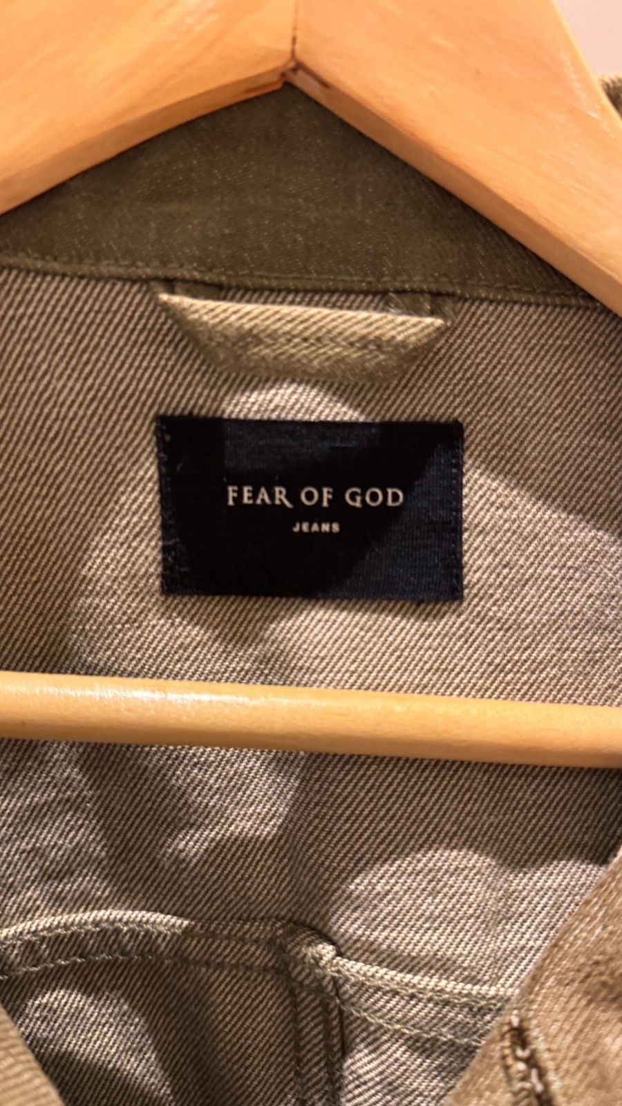 Fear of God Fog Green denim paint jacket Size US M / EU 48-50 / 2 - 2 Thumbnail