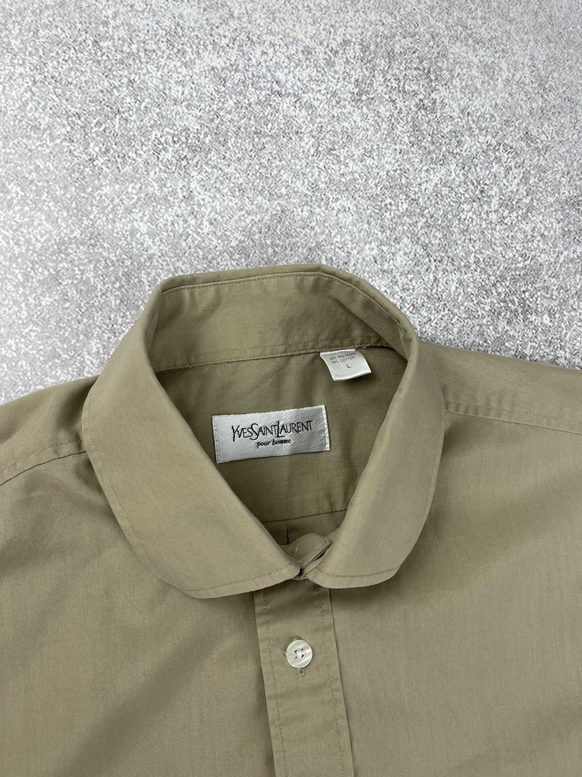 Yves Saint Laurent Vintage Yves Saint Laurent Cotton Short Sleeve Shirt Size US L / EU 52-54 / 3 - 5 Thumbnail