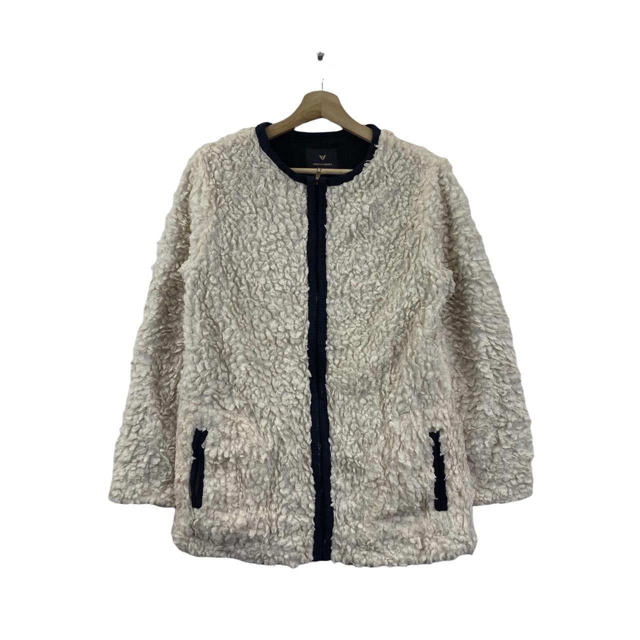 Vintage Vtg VENCE EXCHANGE JAPAN Sherpa Fleece Jacket Sweater Size M / US 6-8 / IT 42-44 - 1 Thumbnail