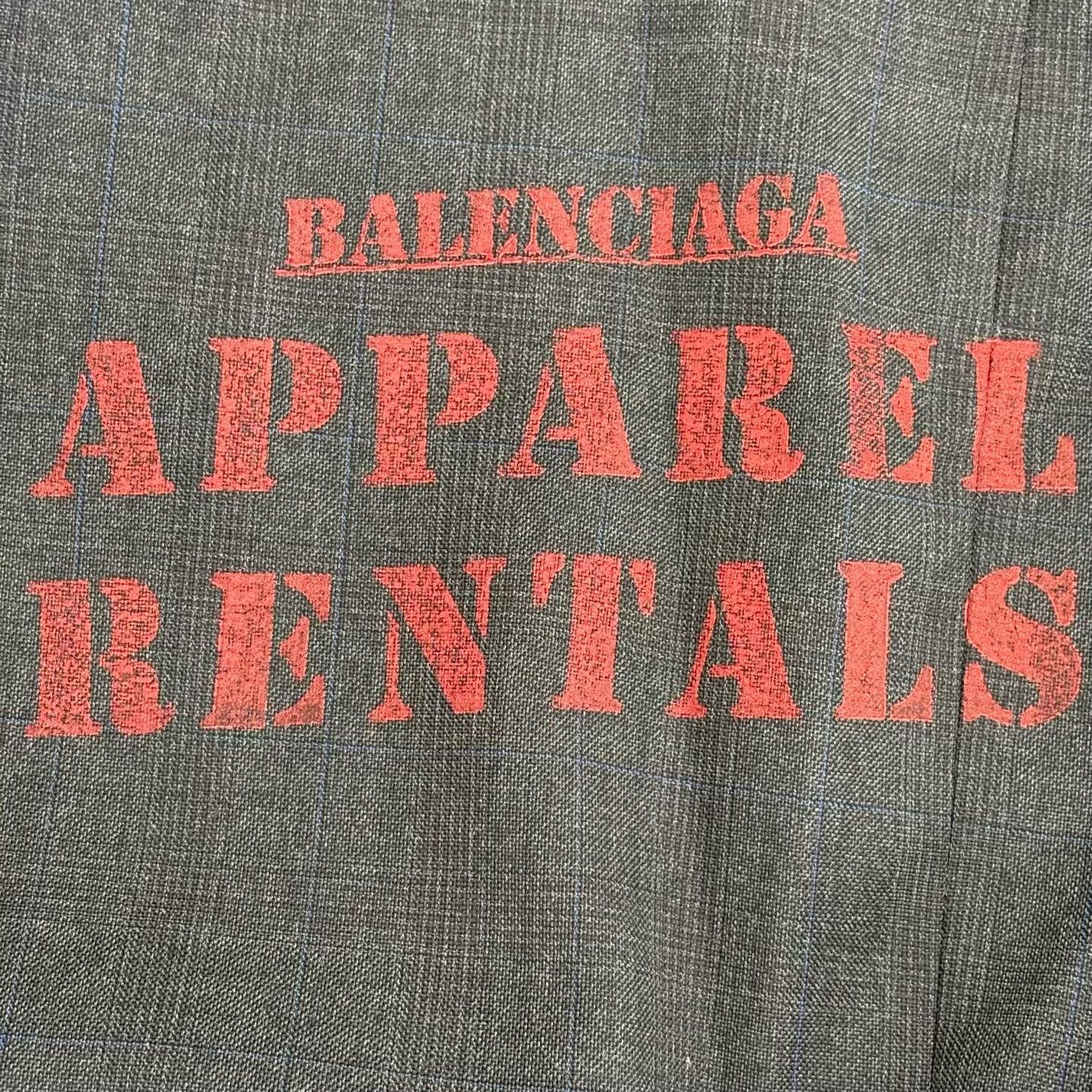 Balenciaga Balenciaga Printed back design, stylish cuffs, suit jacket Size 44R - 6 Thumbnail