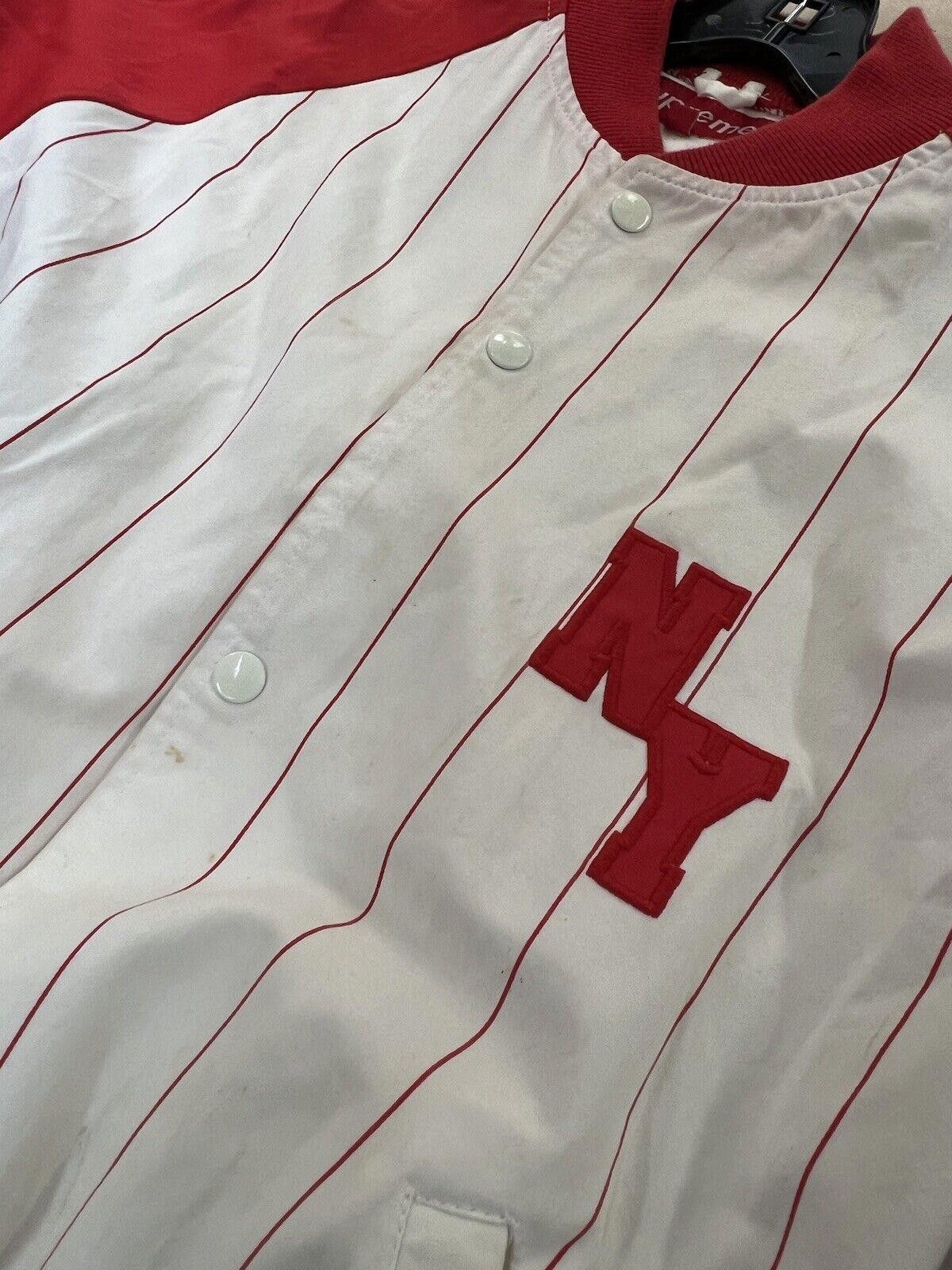 Supreme Supreme Baseball Varsity Jacket Stripe Red White Size US L / EU 52-54 / 3 - 6 Thumbnail