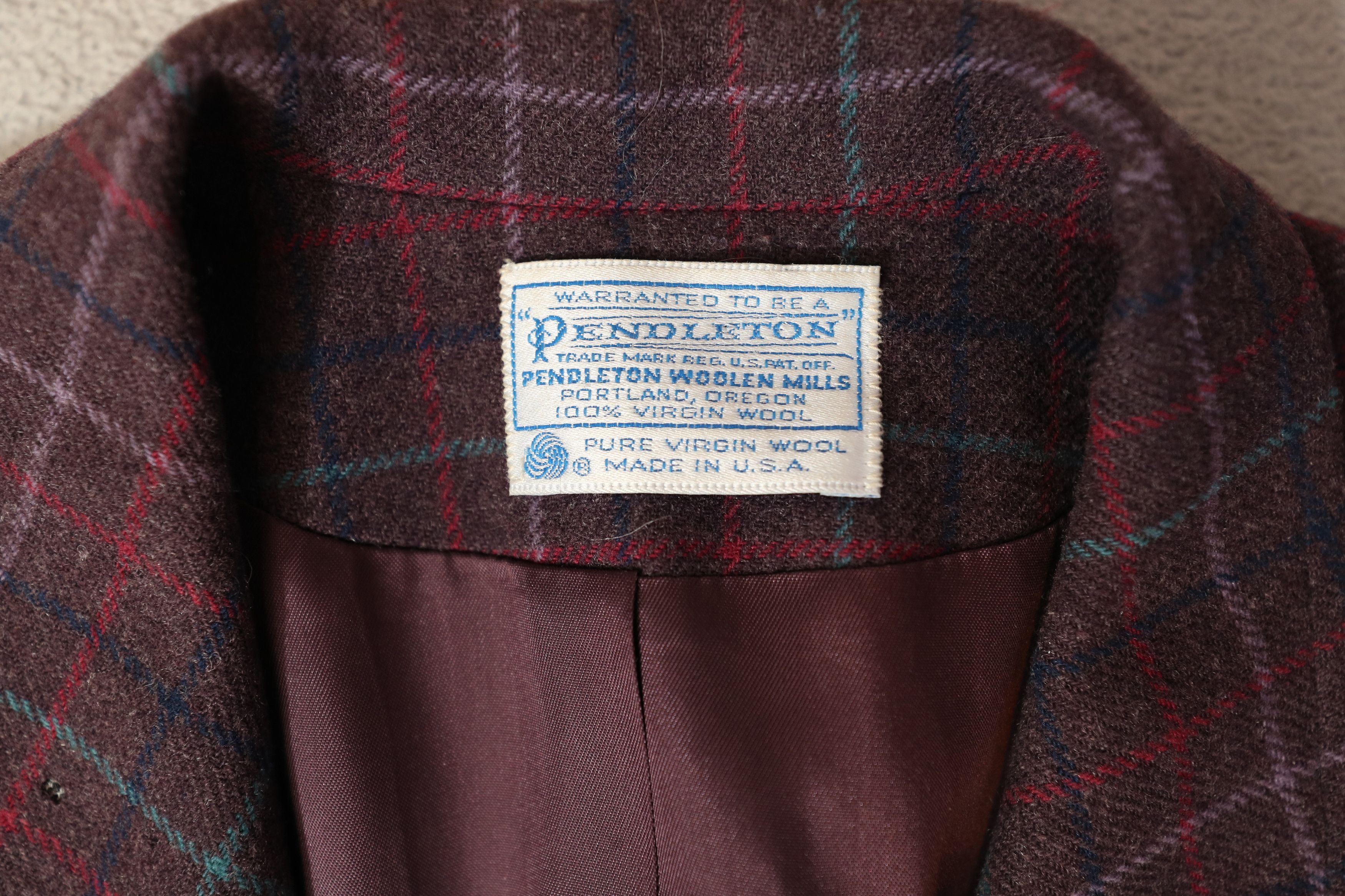 Pendleton Vintage Pendelton Plaid Womens Blazer (M) Size M / US 6-8 / IT 42-44 - 7 Thumbnail