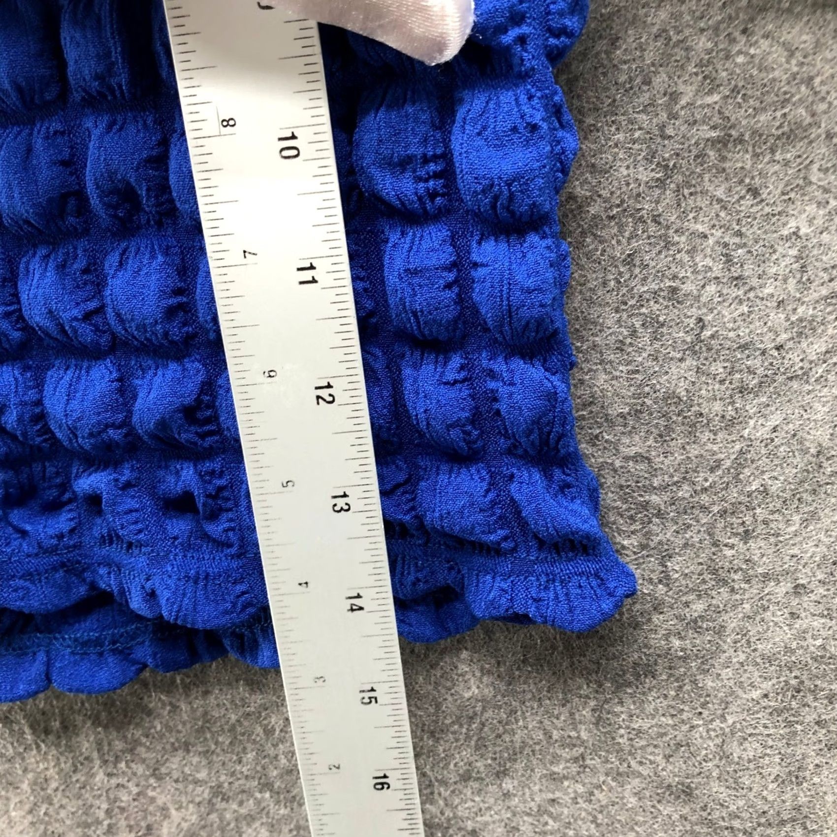 Urban Outfitters Urban Outfitters Popcorn Mock Neck Crop Top Womens XS Royal Blue Short Sleeve Size XS / US 0-2 / IT 36-38 - 7 Thumbnail