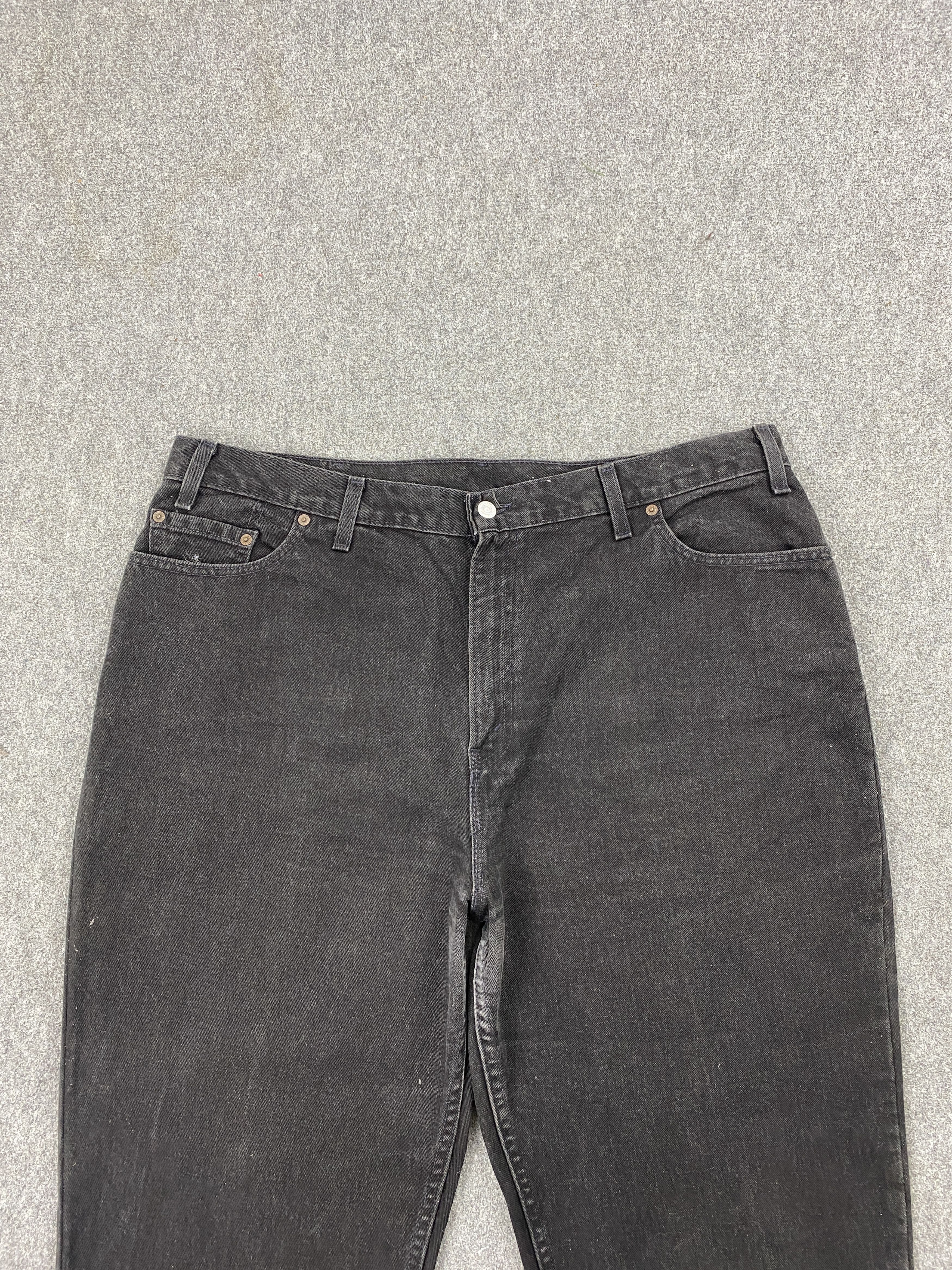 Levi's × Vintage Vintage 90s Levis 559 Super Black Jeans Size US 41 - 2 Thumbnail