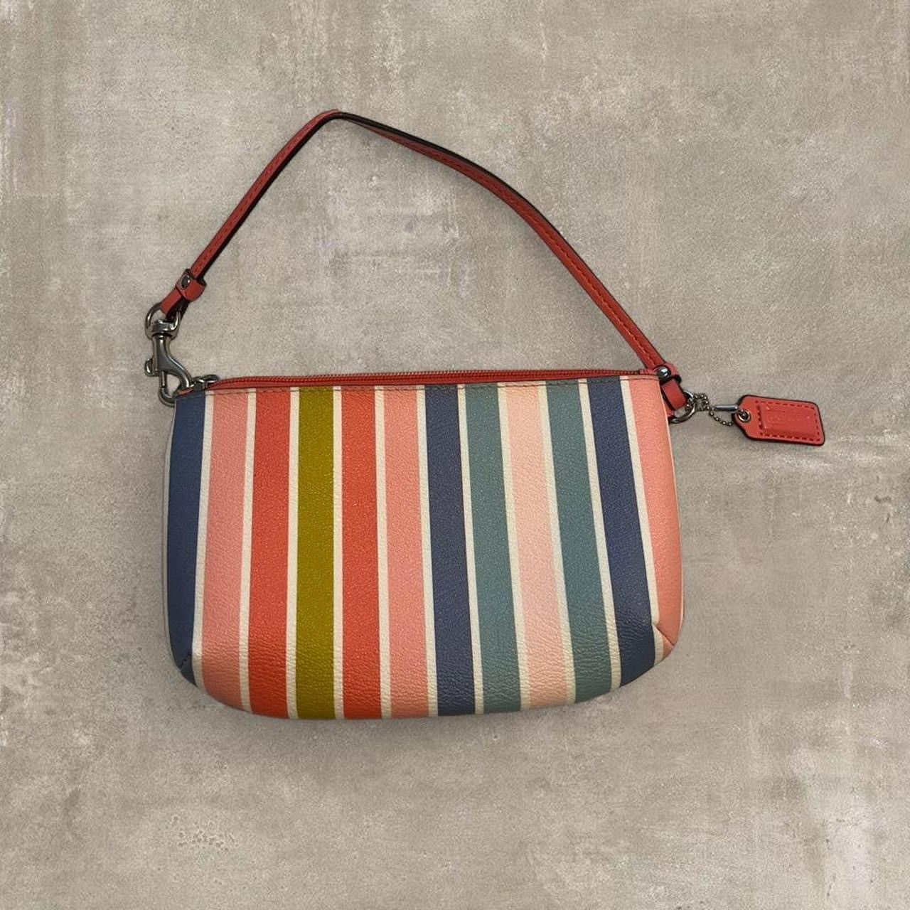Coach Coach Multicolor Striped Mini WristletPink, Blue, Red, Green Size ONE SIZE - 2 Thumbnail