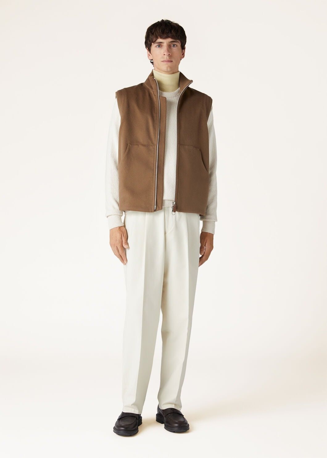 Loro Piana o1w1db10125 FAO0705 Ume Vest in Brown Size US XL / EU 56 / 4 - 2 Thumbnail