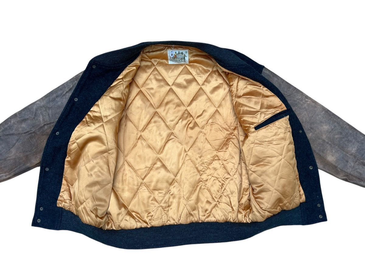 O'Neill Vintage 90s O’Neill Sun Shower Wool Leather Varsity Jacket Size US L / EU 52-54 / 3 - 13 Thumbnail