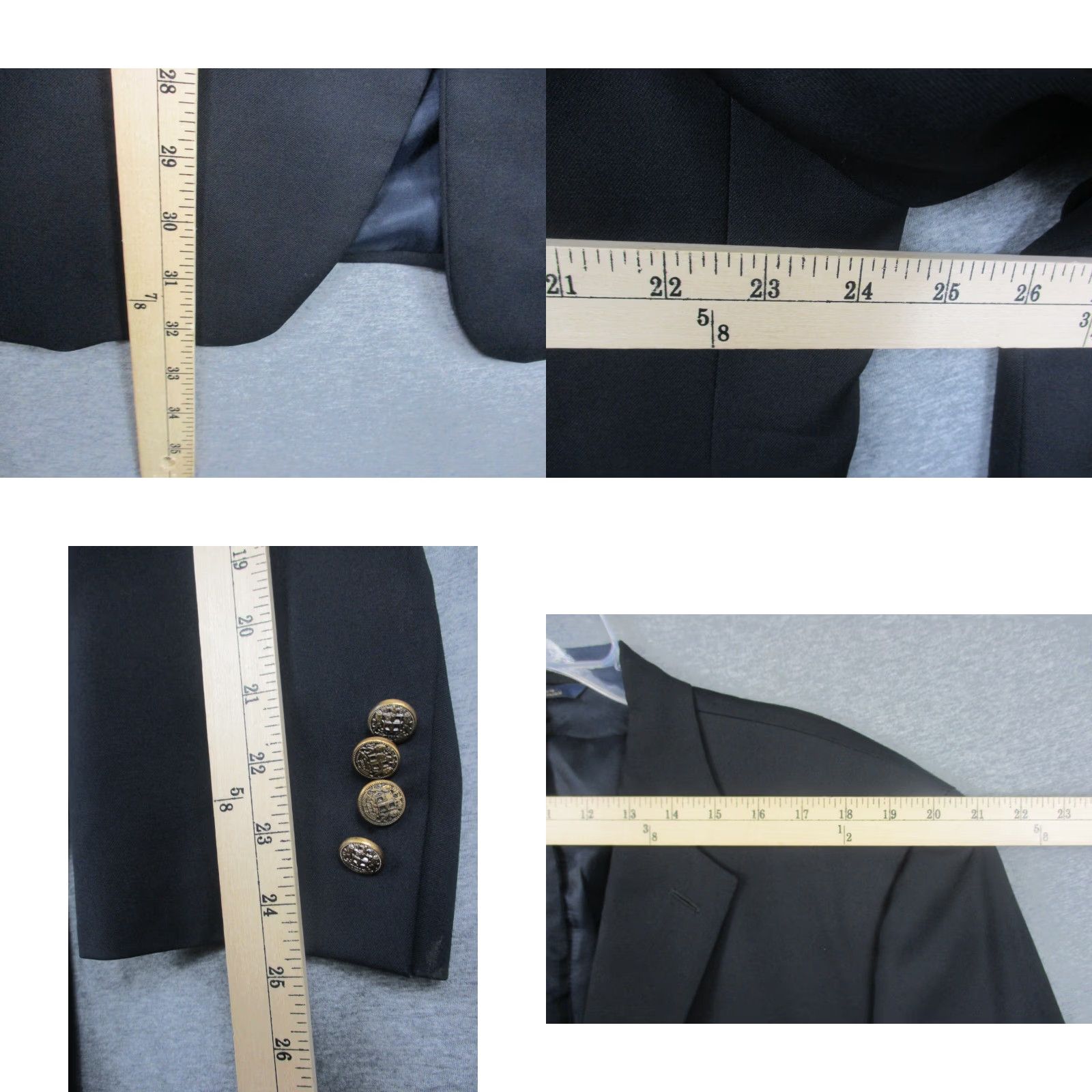 Brooks Brothers Brooks Brothers Makers 1818 Sport Coat 48 Black Wool Madison USA Sport Coat Blazer Mens Regular Wool Black Madison 48 USA Size 48R - 8 Thumbnail